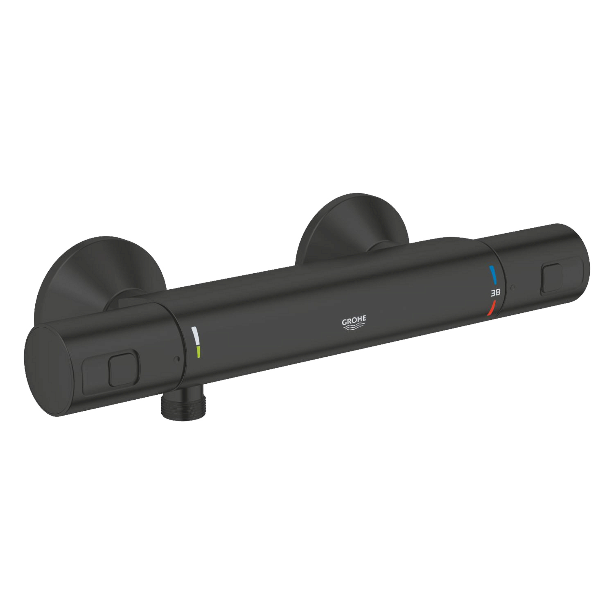 Grifo ducha termostático grohe start negro mate negro