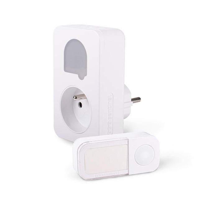 Carillon sans fil et sans pile avec prise intégrée SONE +, SCS SENTINEL