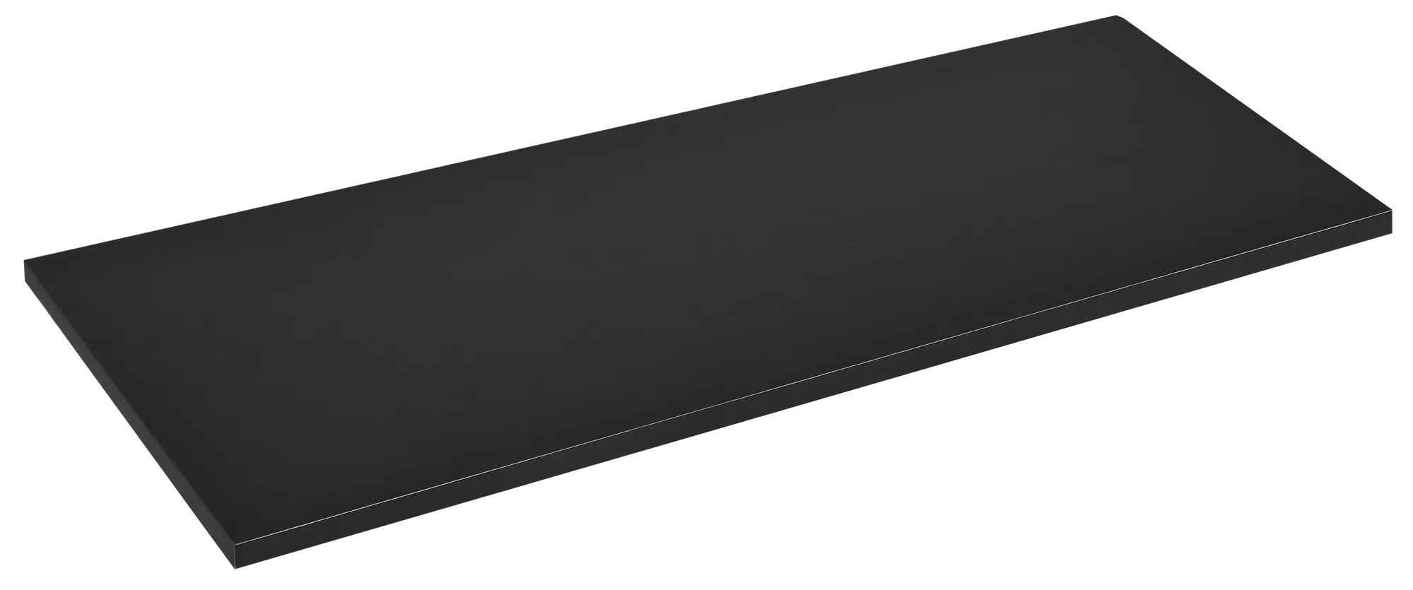 Półka ścienna meblowa Czarna 1.8x30x120 cm Floorpol