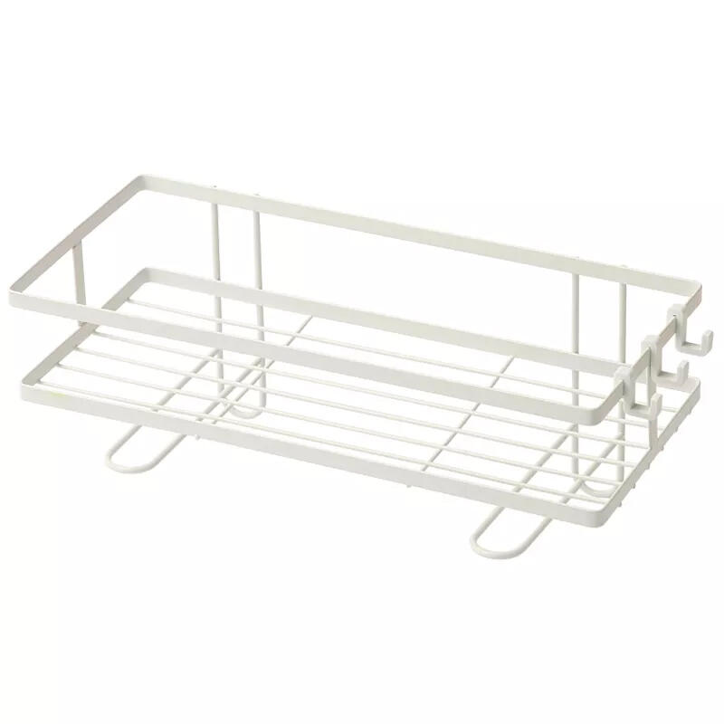 Estante bajo balda de acero blanco de 7x35x15 cm