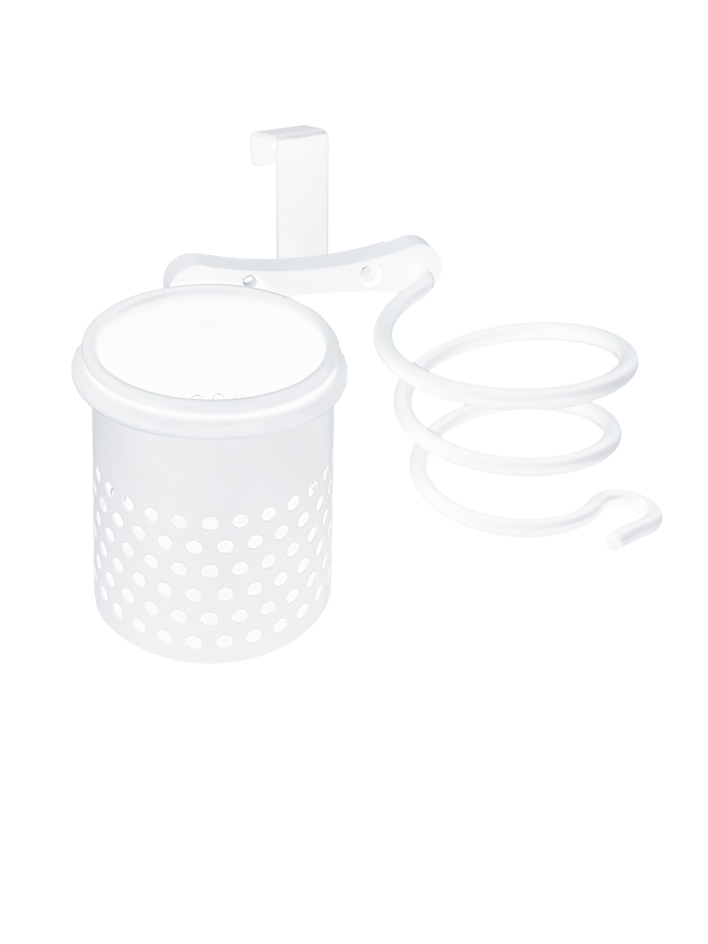 Soporte para secador, plancha de pelo blanco