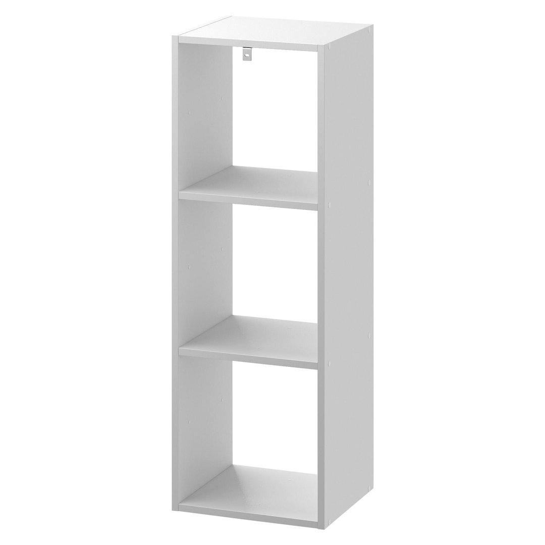 Στήλη 3 θέσεων Spaceo KUB Μ36xΠ31.7xΥ104.9 cm λευκή