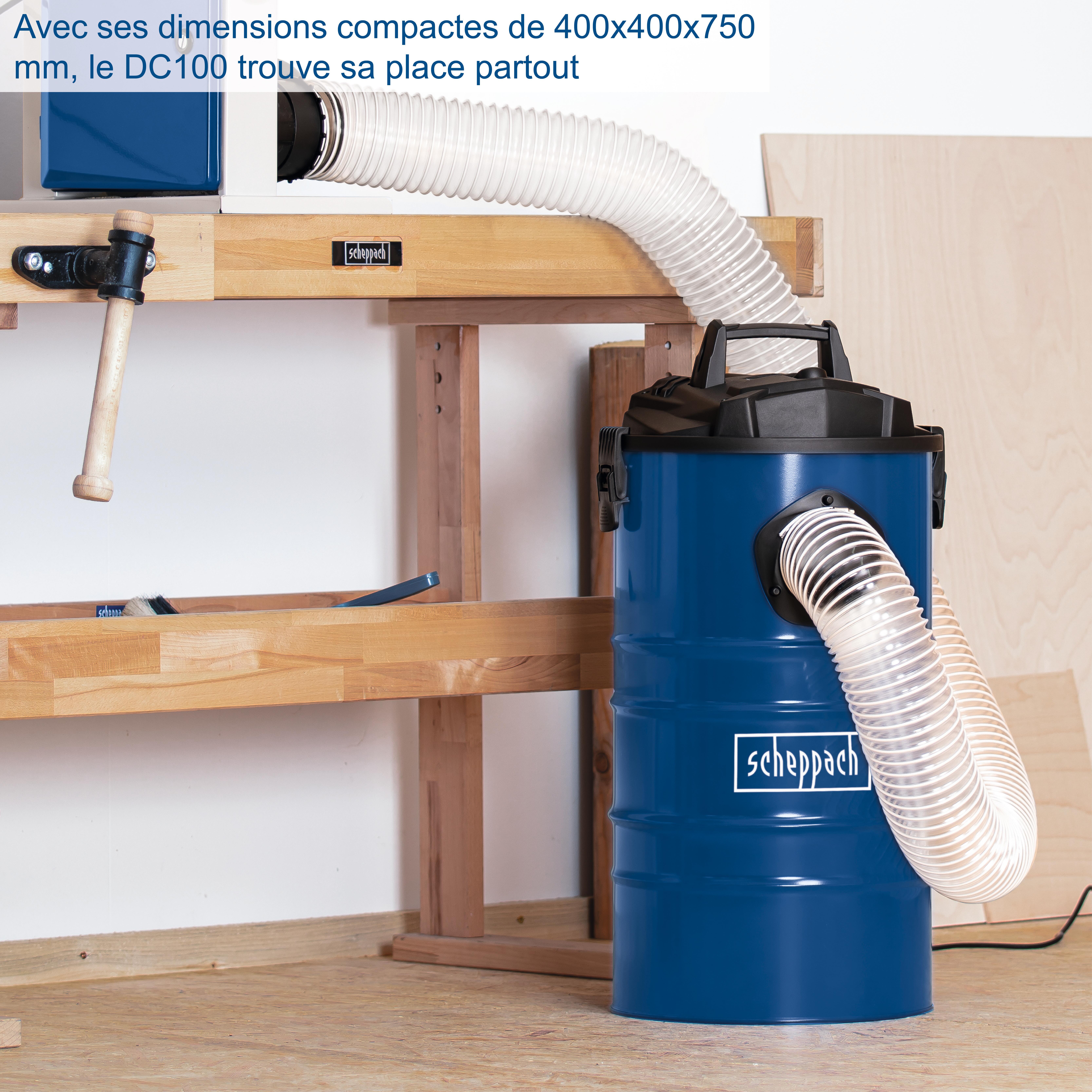 Aspirateur machine à  bois SCHEPPACH Dc100 65L 25kPa - 3