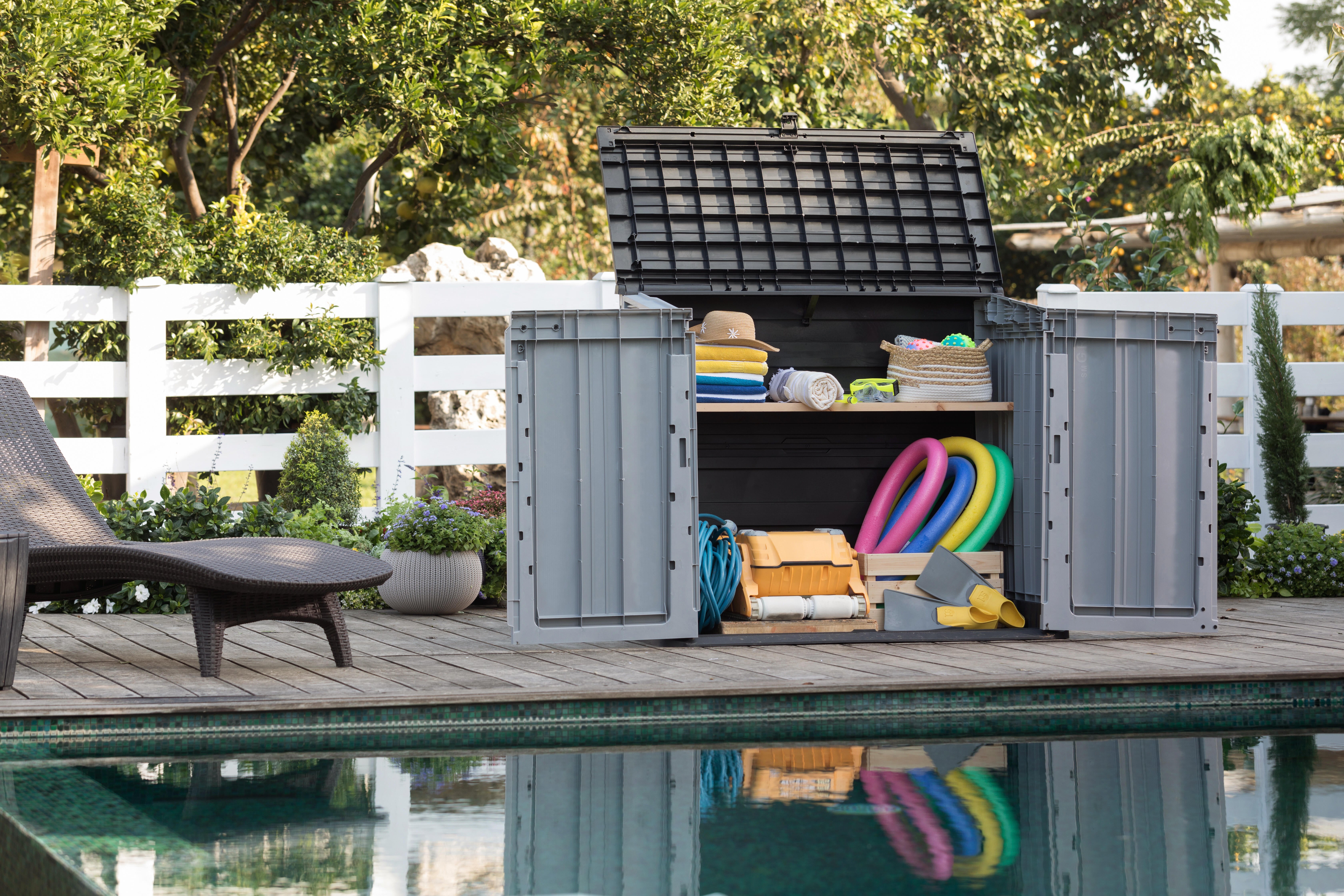 Coffre de jardin Itout midi KETER gris clair / noir, 880 l - 3