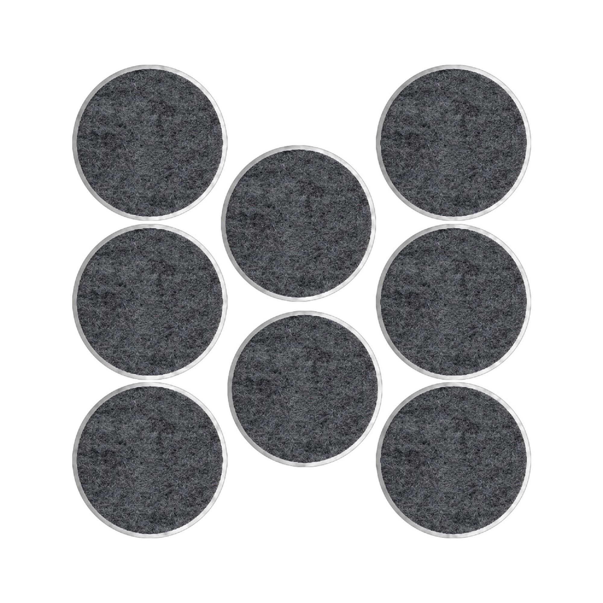 8 patín redondos de polipropileno de 25x25 mm - 4