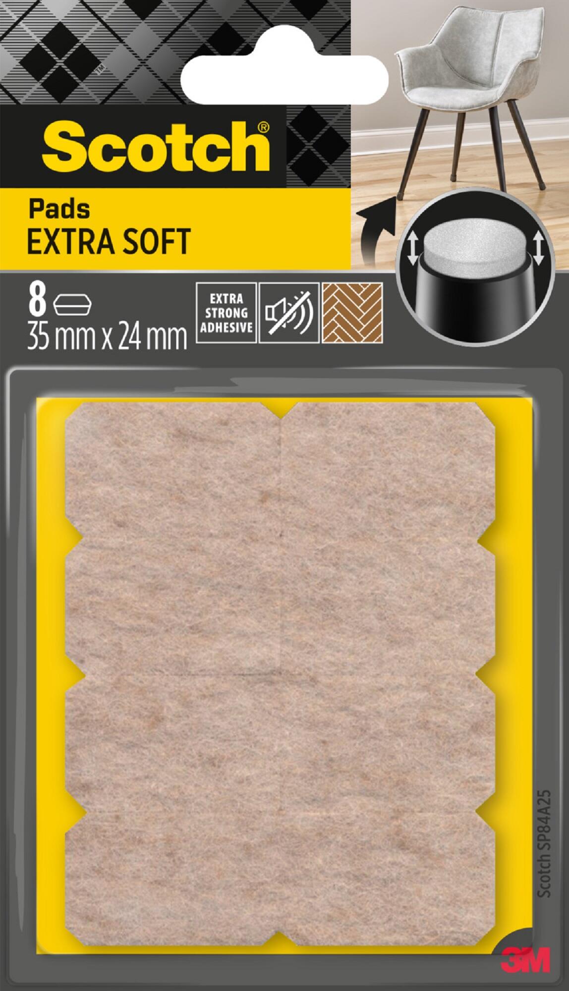 8 fieltro rectangulares de lana de 24x35 mm - 2