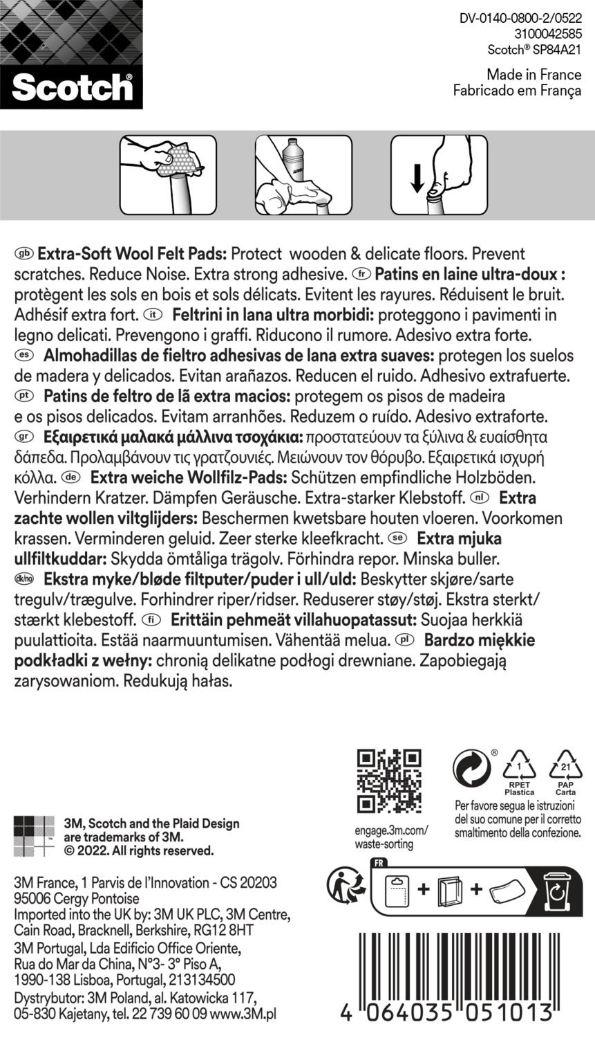 8 Feltros Scotch extra soft D25 mm - 4
