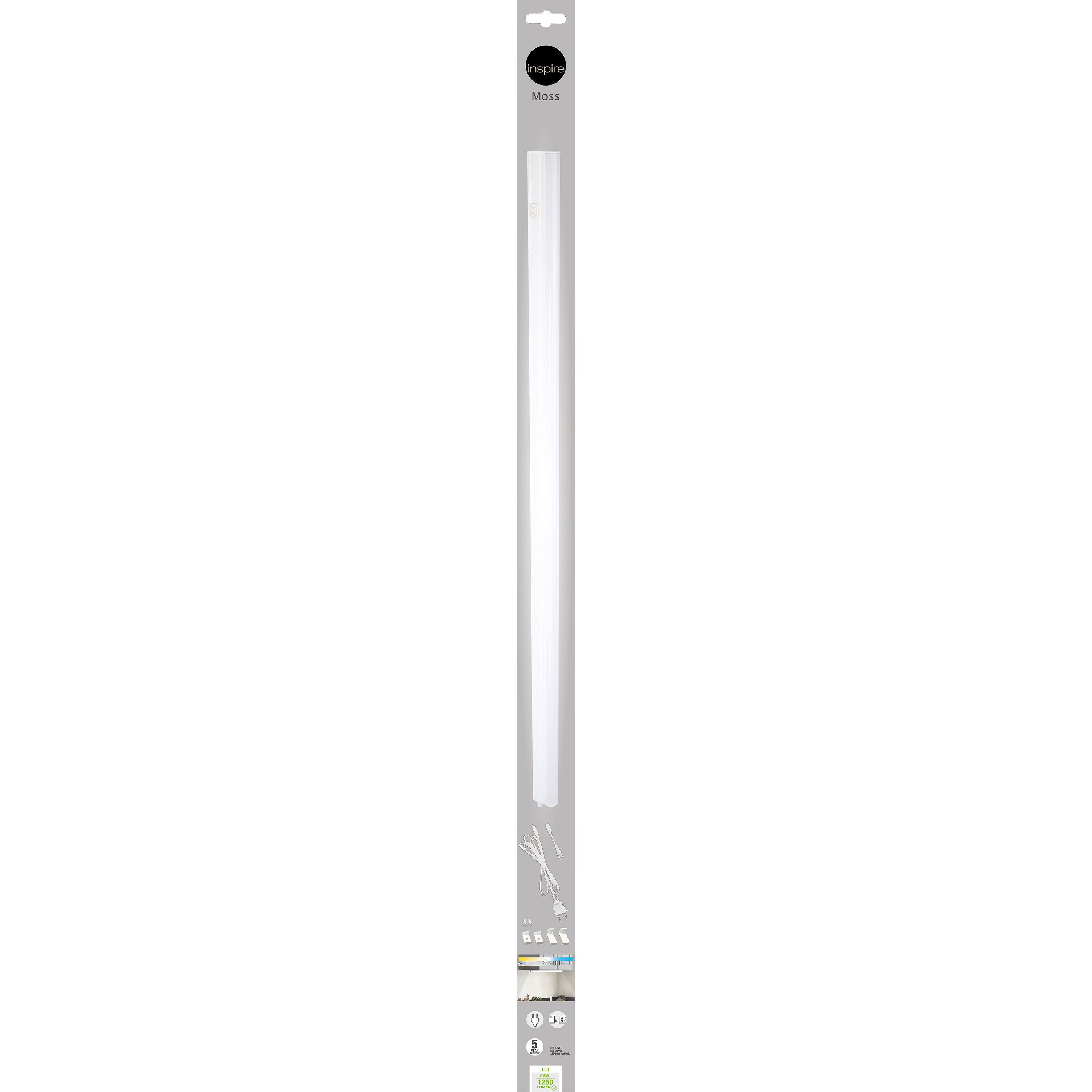 Oprawa LED Moss 90 cm 1250 lm biała Inspire - 6