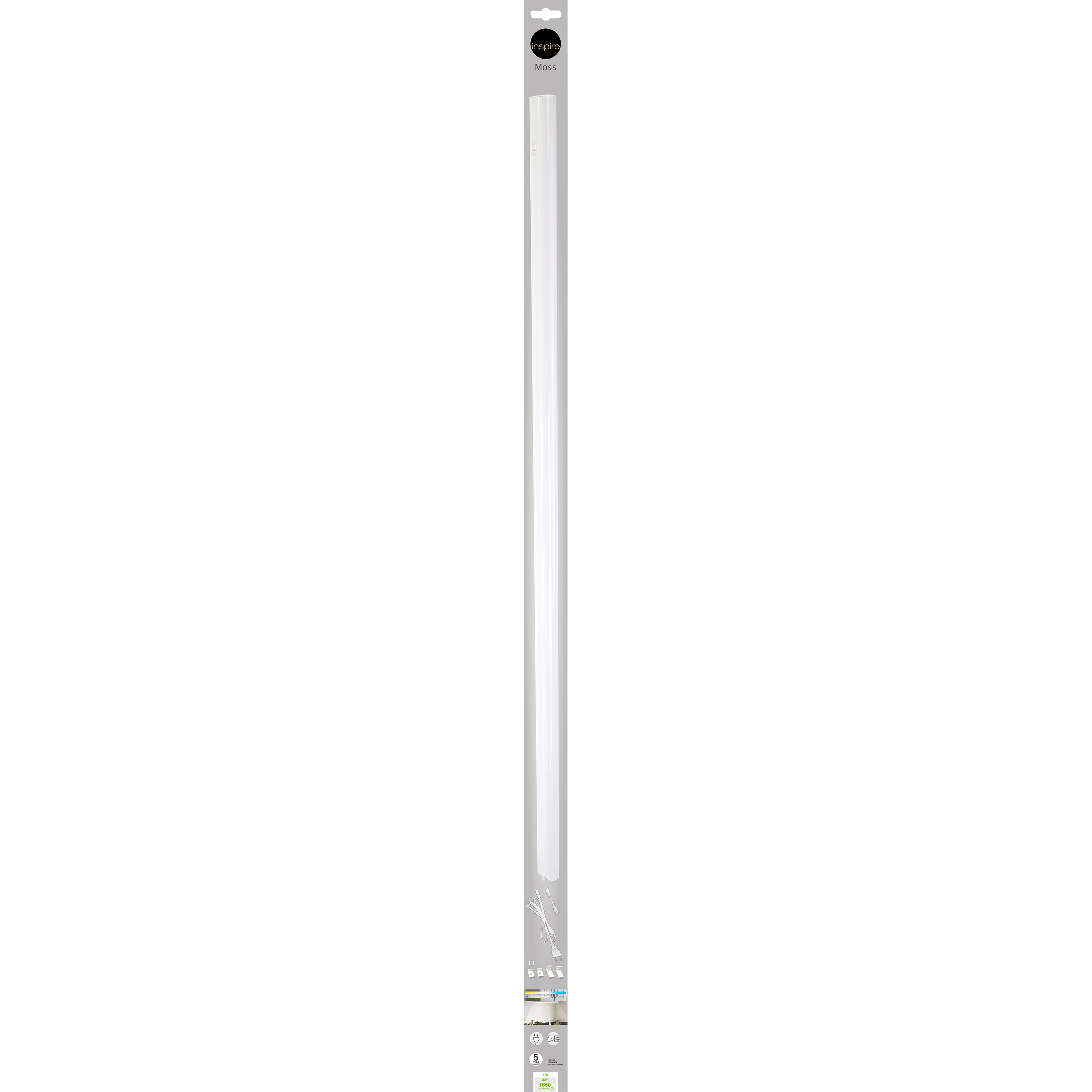 Oprawa LED Moss 120 cm 1650 lm biała Inspire - 6