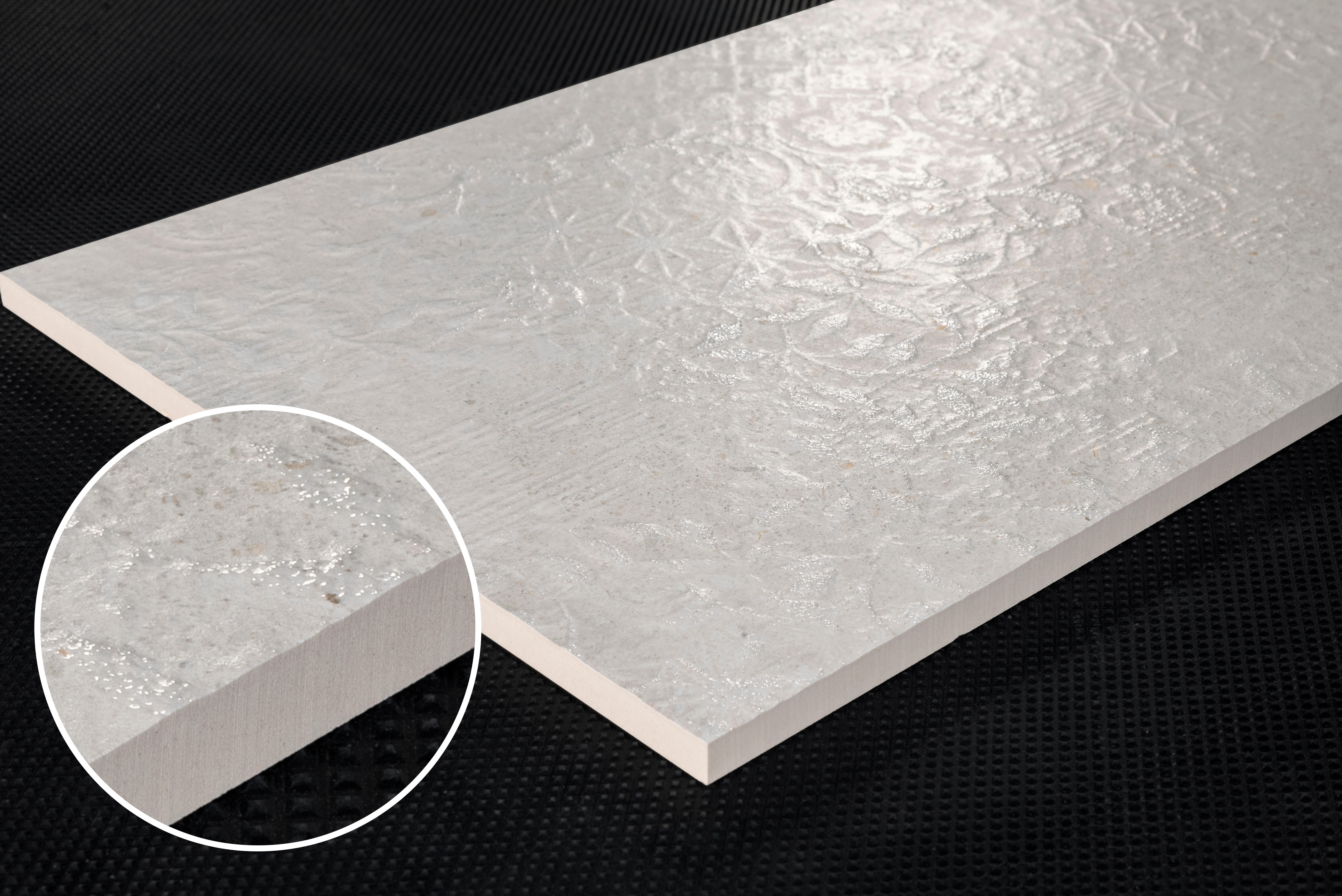 Azulejo cerámico Blending efecto cemento blanco 30x90 cm SALONI - 2