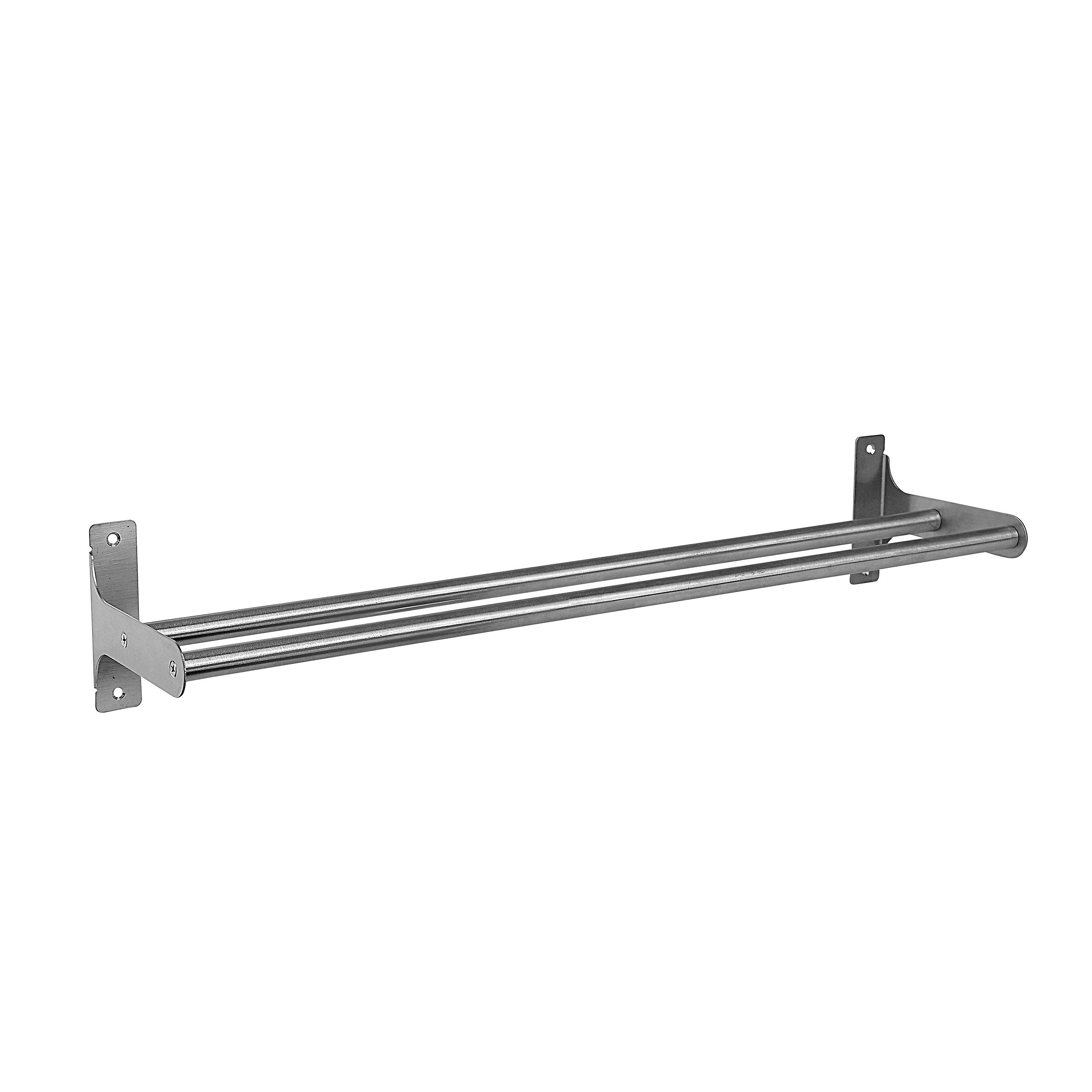 Toallero atornillar loft plata cepillado 60.8x13.8 cm