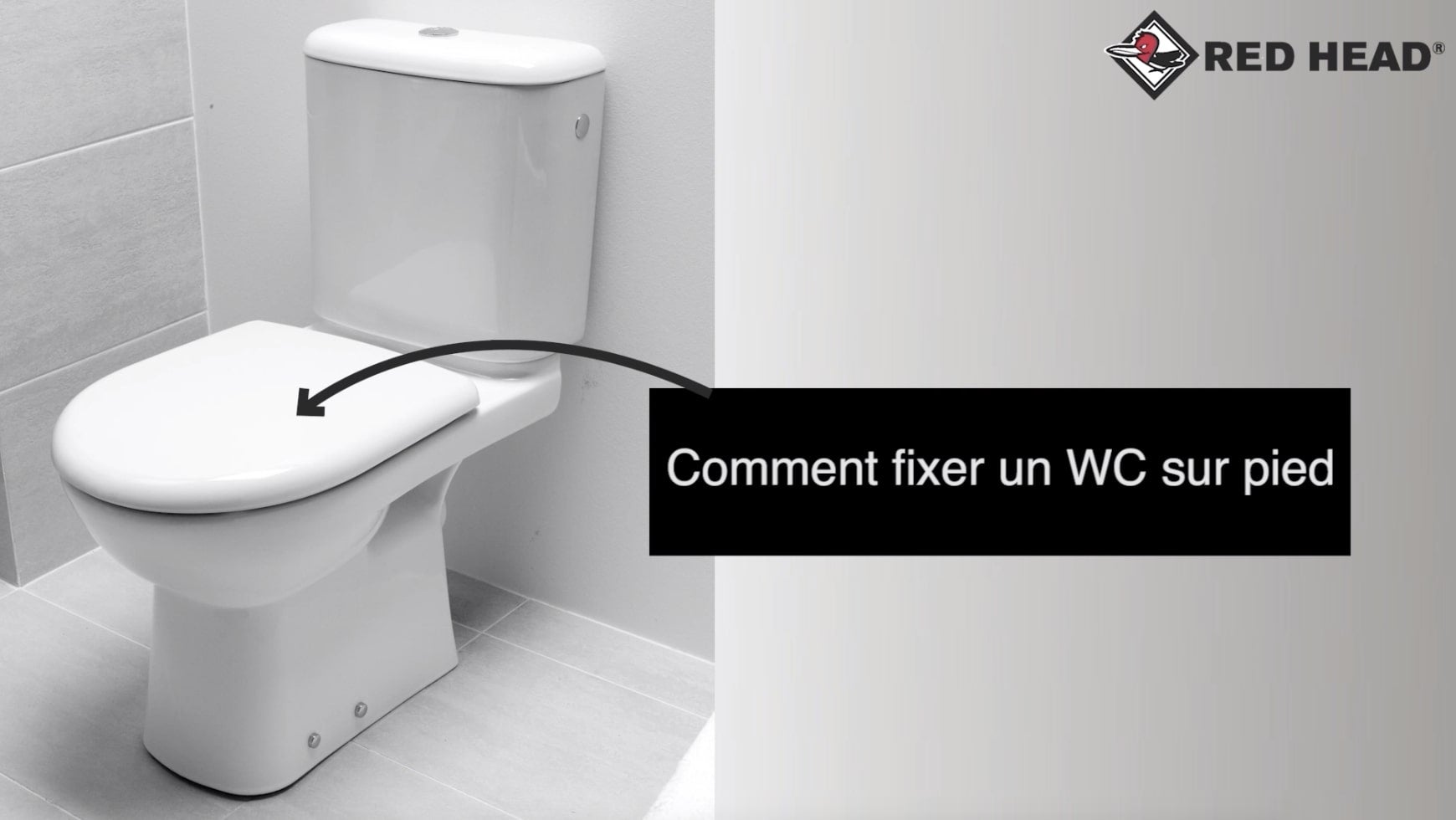fixer un wc sur pied facilement - 1