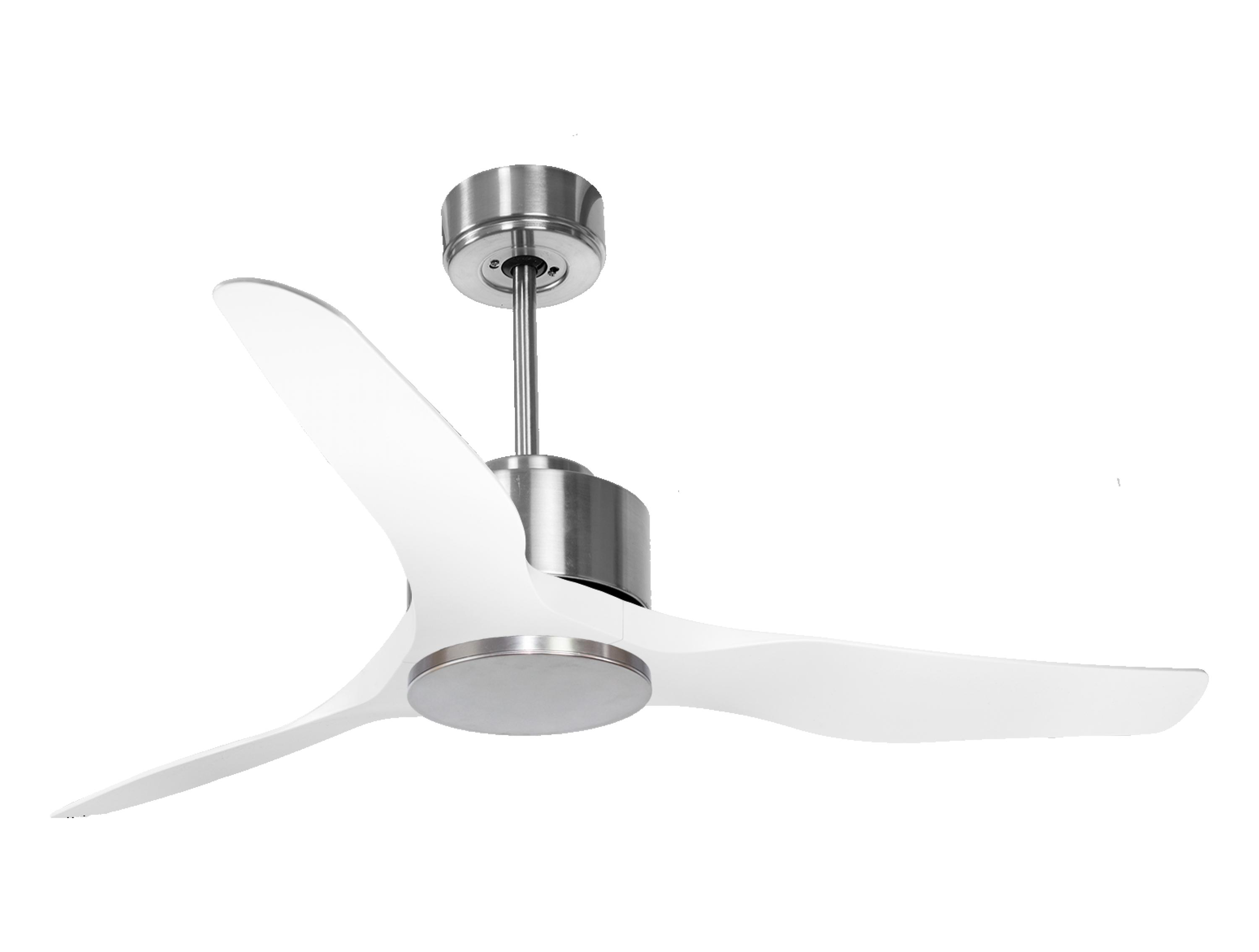 Ventilador de techo sin luz motor dc baza d127 02 17 purline plata 127 cm