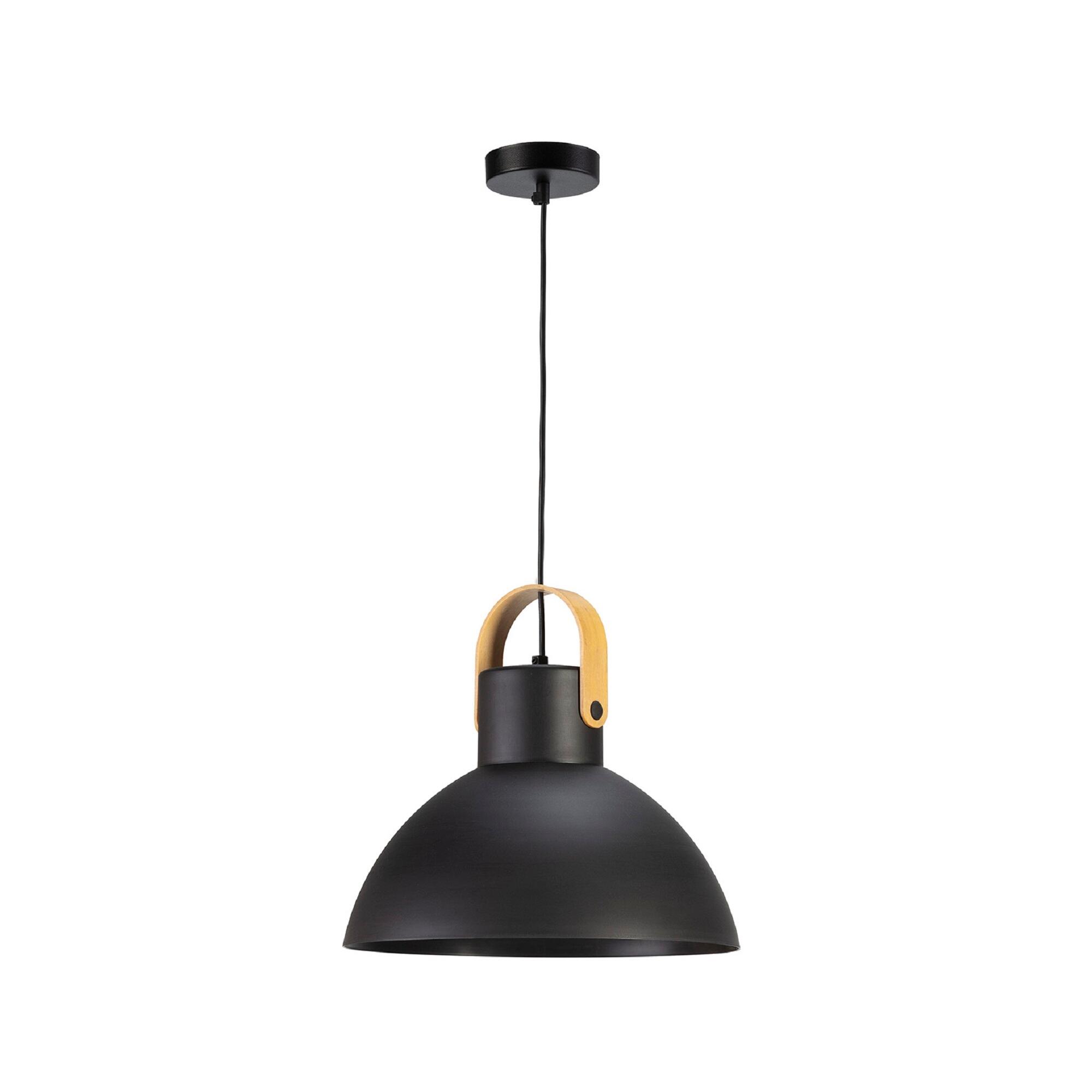 Lámpara de techo colgante negra 1 luz E27 Sam 39 cm y altura regulable - 2