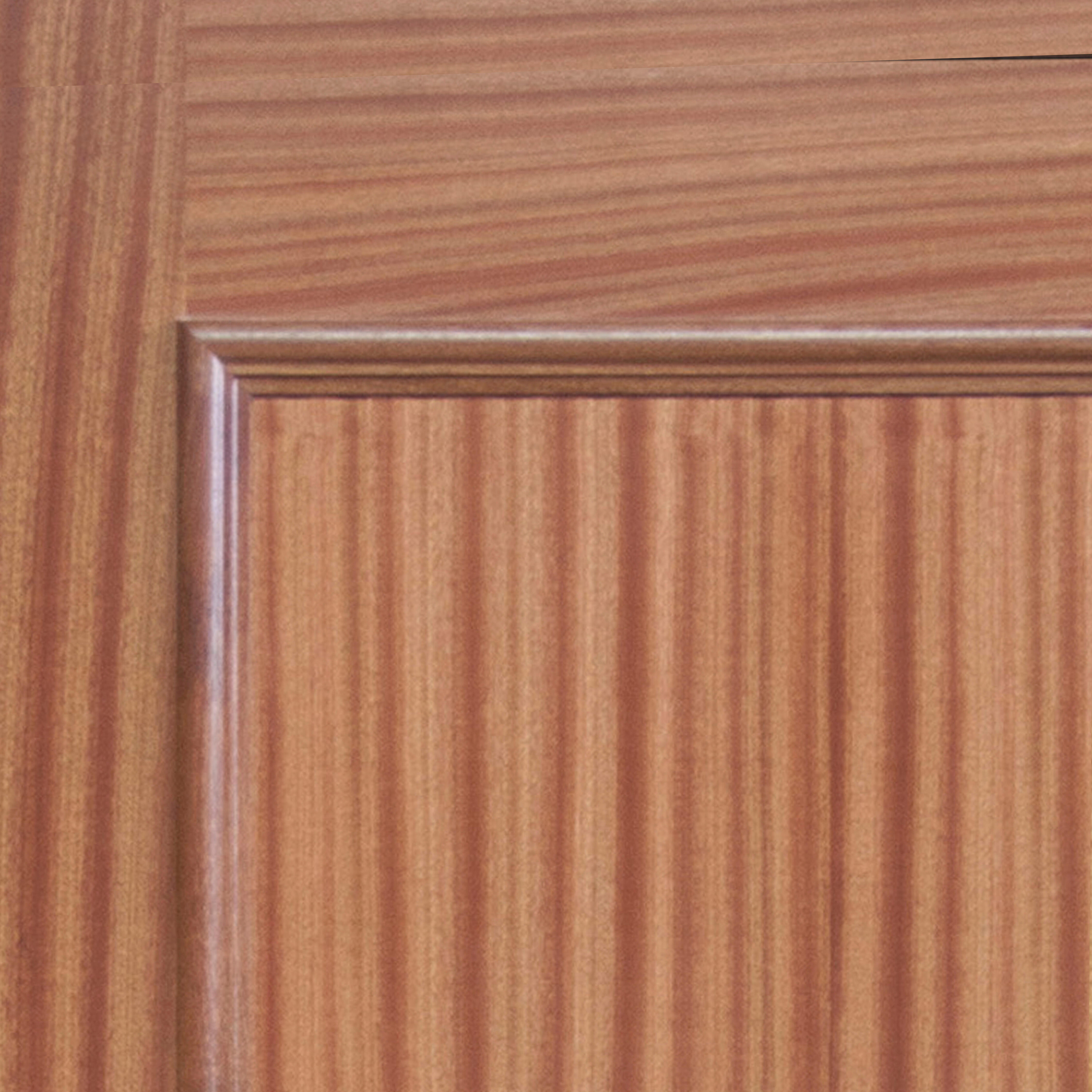 Puerta de entrada acorazada serie Silver 1,0 dos cuadros sapelly / interior liso blanco apertura izquierda 208x90.3cm - 18