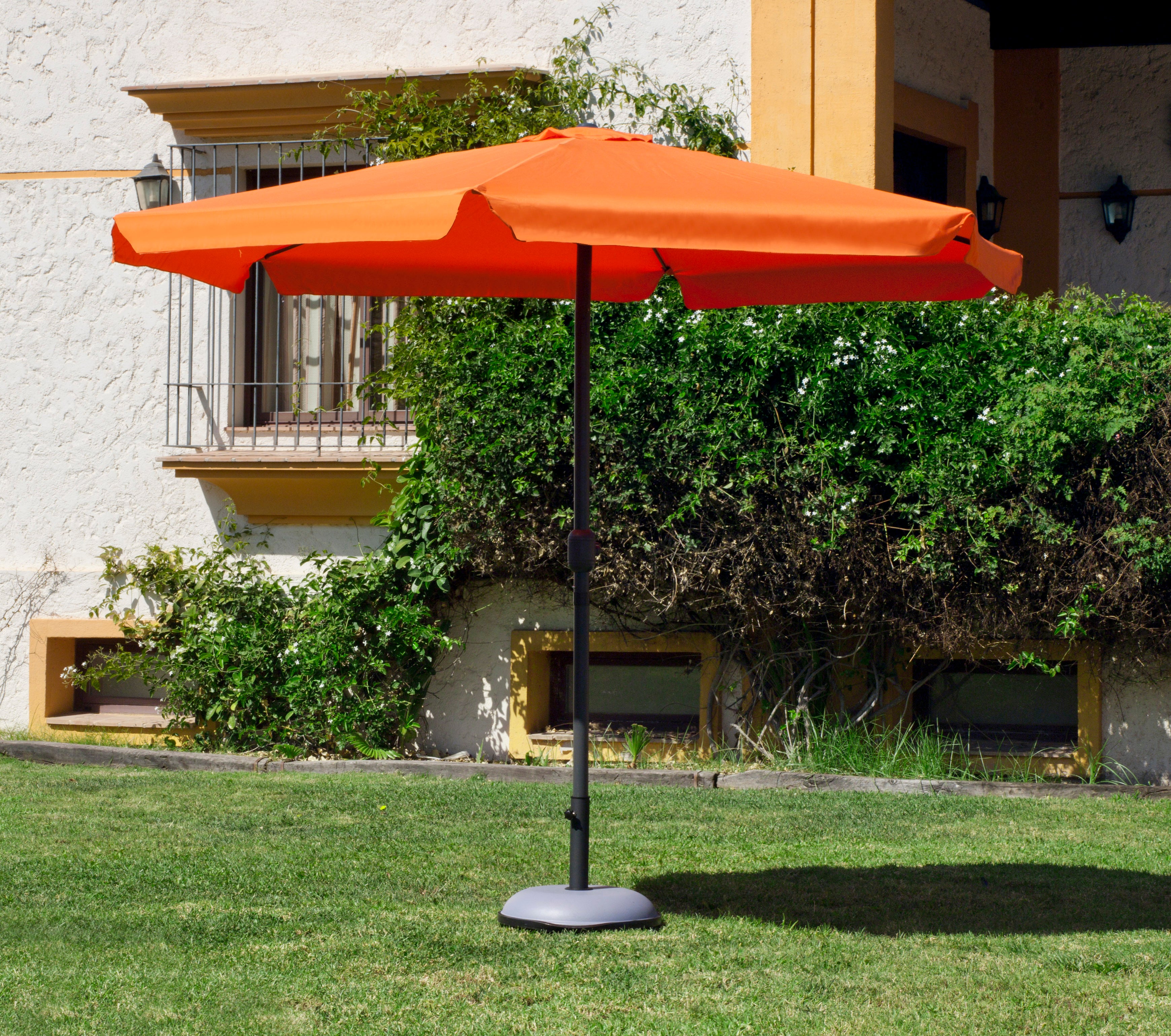 Parasol con base san marino d300 cm naranja