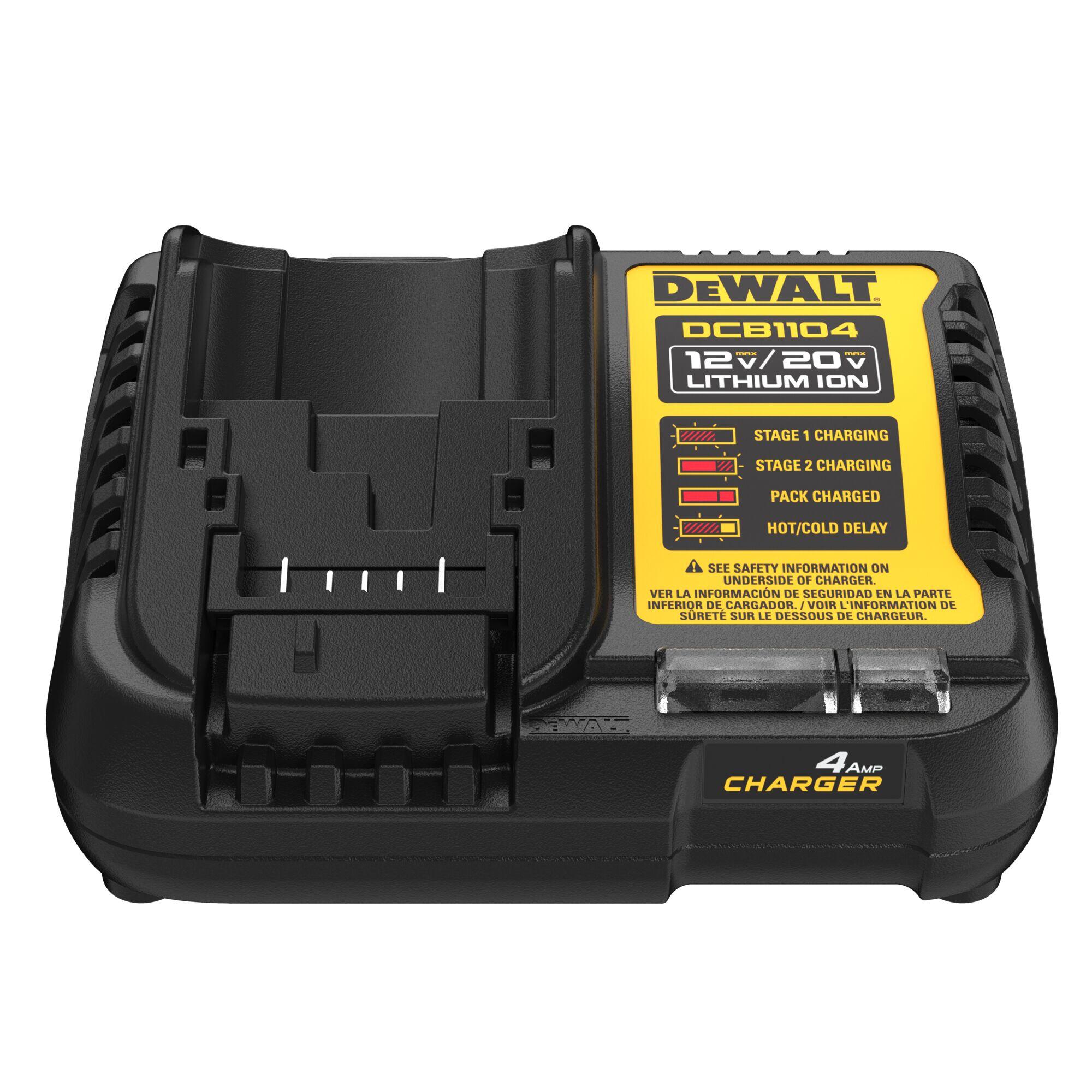 Chargeur de batterie DEWALT XR compatible 12 et 18V DCB1104-QW - 2