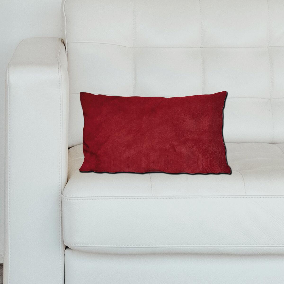 Cuscino Velus rosso 50 x 30 cm - 2