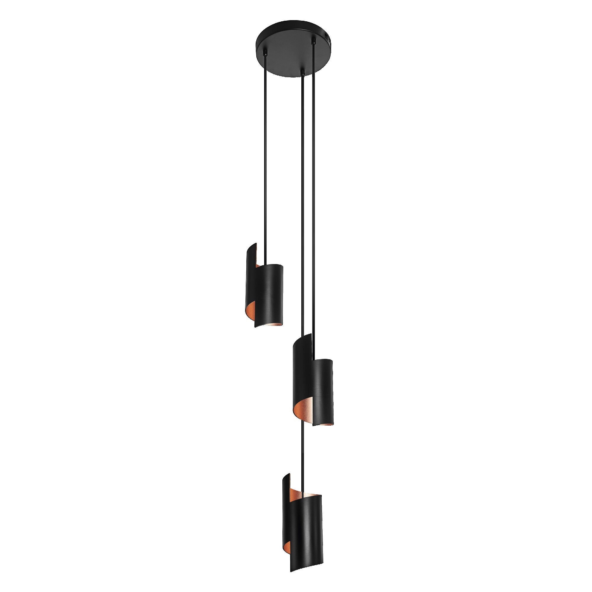Lámpara de techo orbis led negro 24w color luz regulable wifi