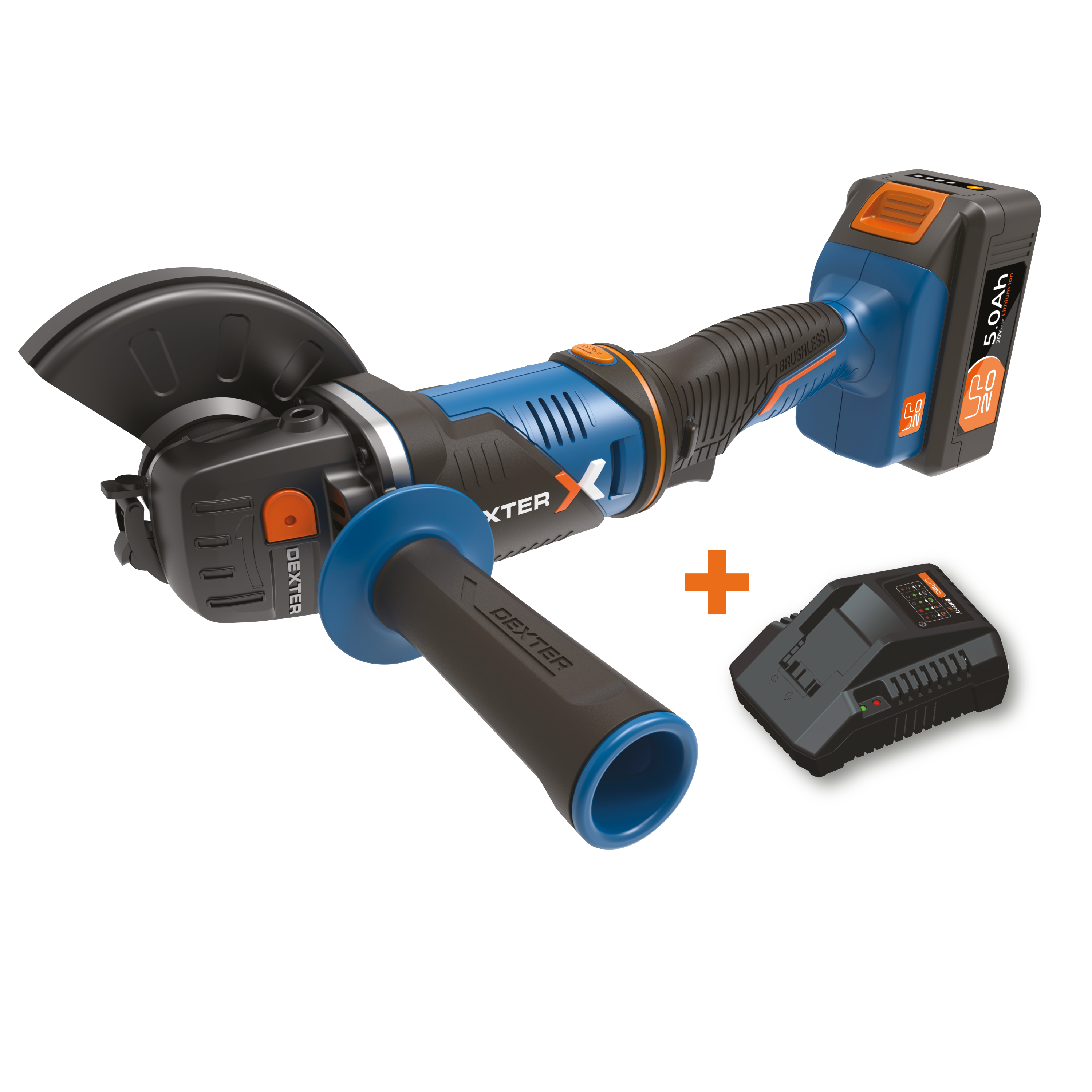 Meuleuse D'angle Sans Fil YOFIDRA 125mm 850W - Kit Avec 2 Batteries