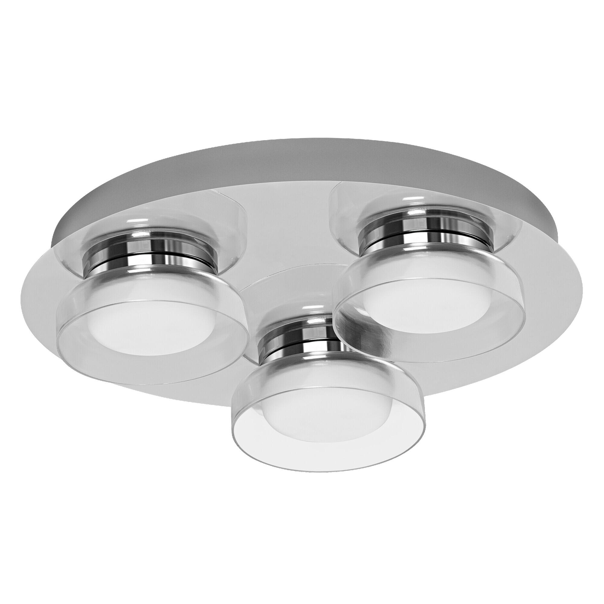 Plafón orbis 3l 18w wifi ip44 cromado