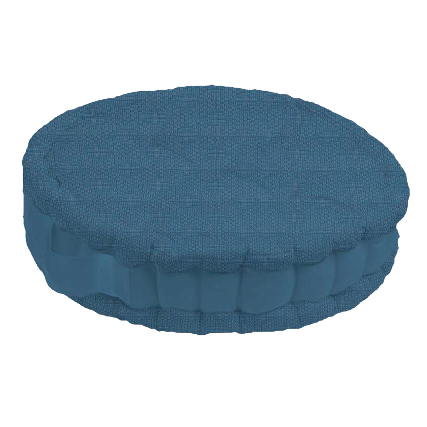 Cuscino Rotondo Per Seduta 45x45 Cm - Morbido, In Cotone E Lino, Per Interni Ed Esterni