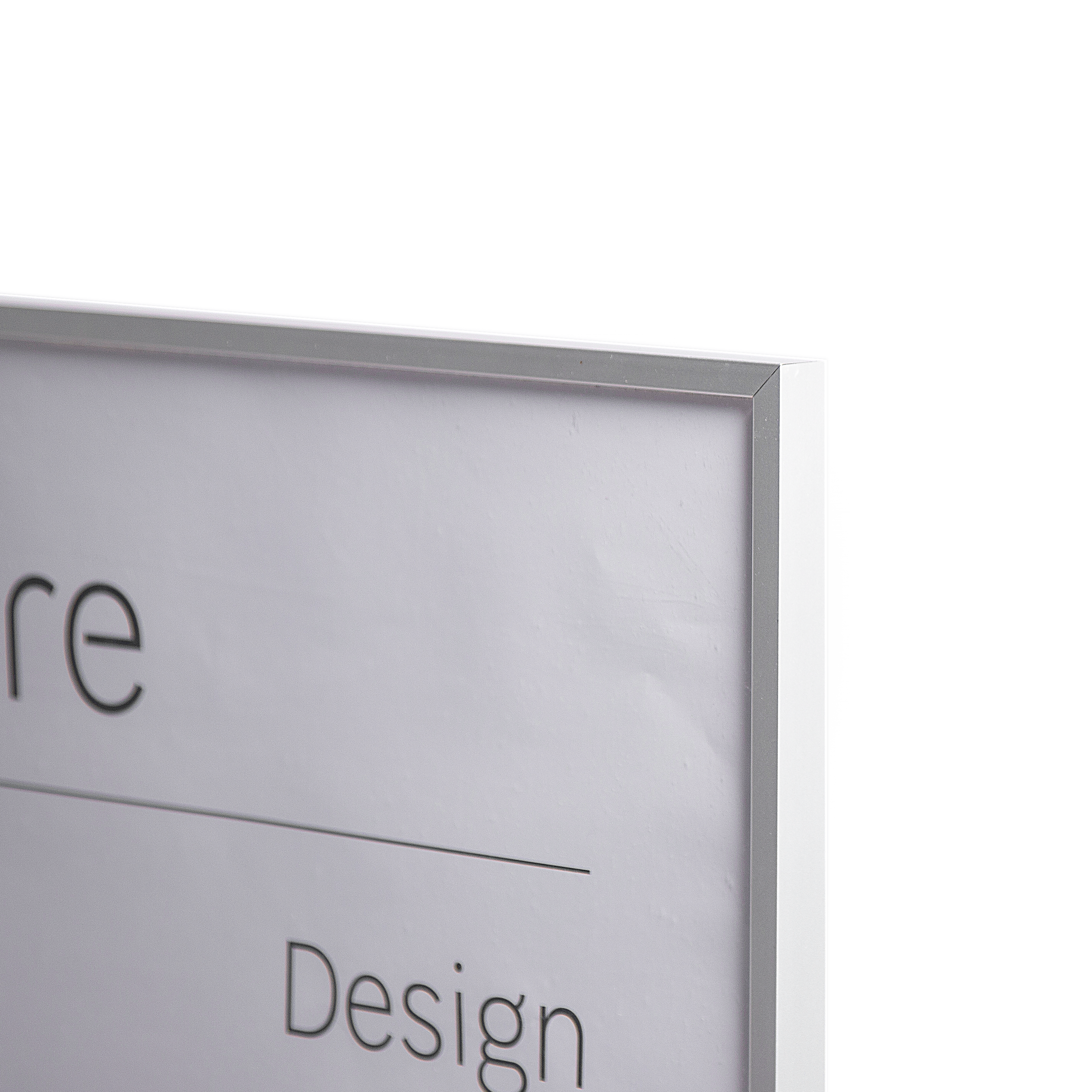 Cadre Design, H.50 x l.40 cm, aluminium argent, INSPIRE - 3