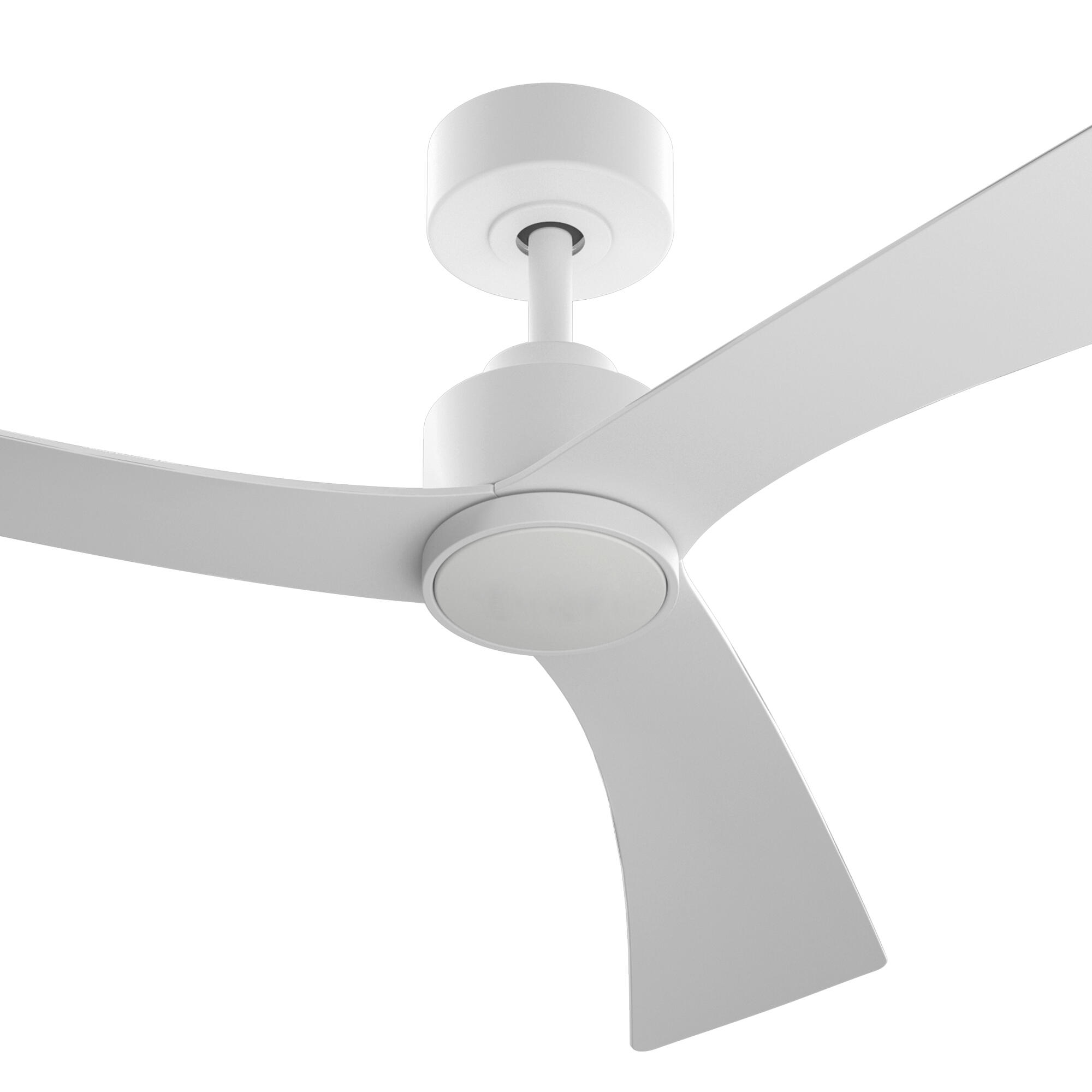 Ventilador de techo con luz silencioso DC Arte Confort Lau blanco 132 cm - 9