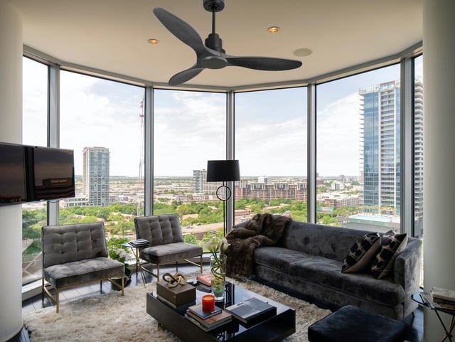 Ventoinha de teto sem luz motor DC Lima Klassfan castanho 132cm