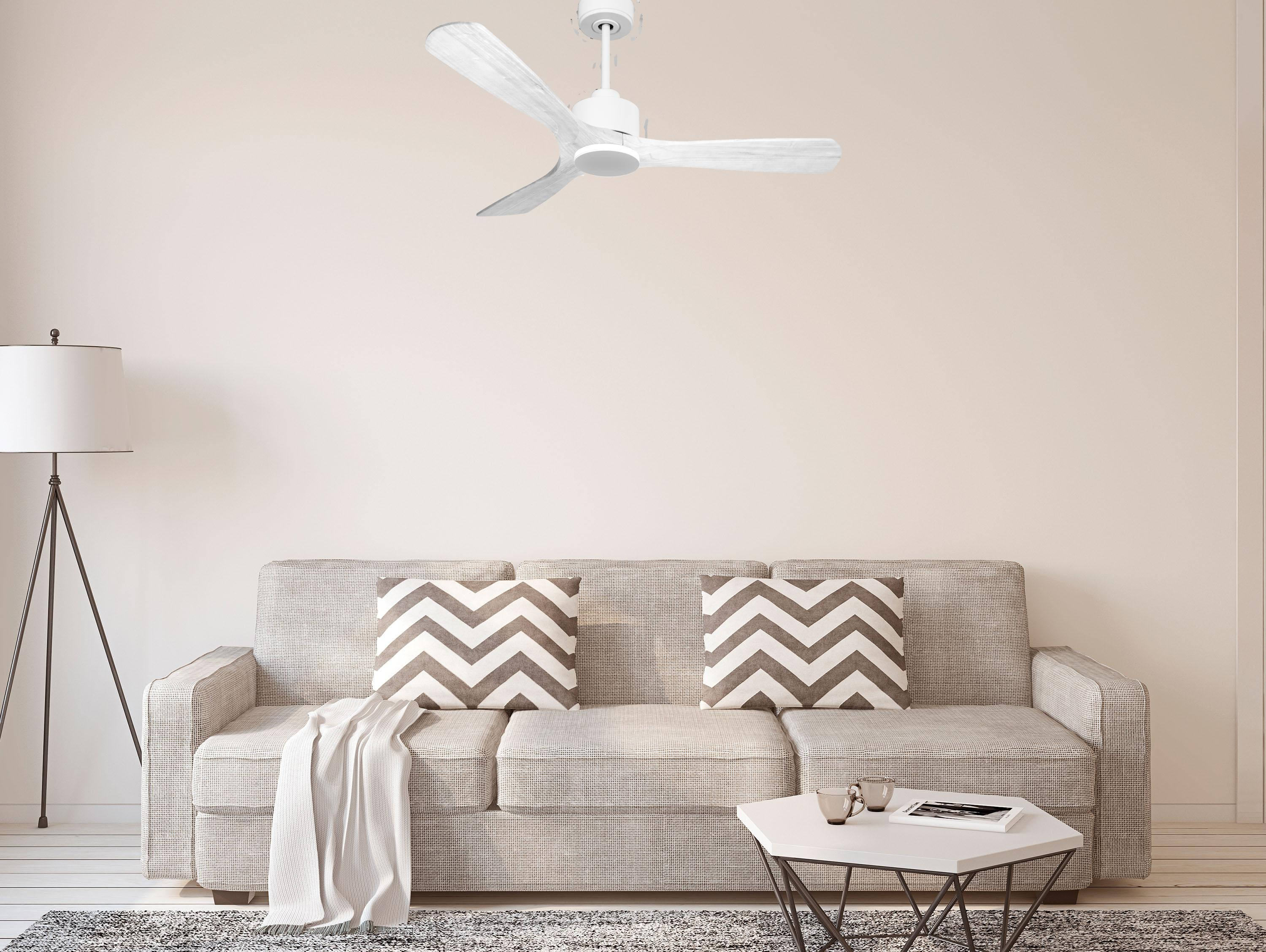 Ventilador de techo sin luz motor dc zafiro klassfan marrón 132 cm