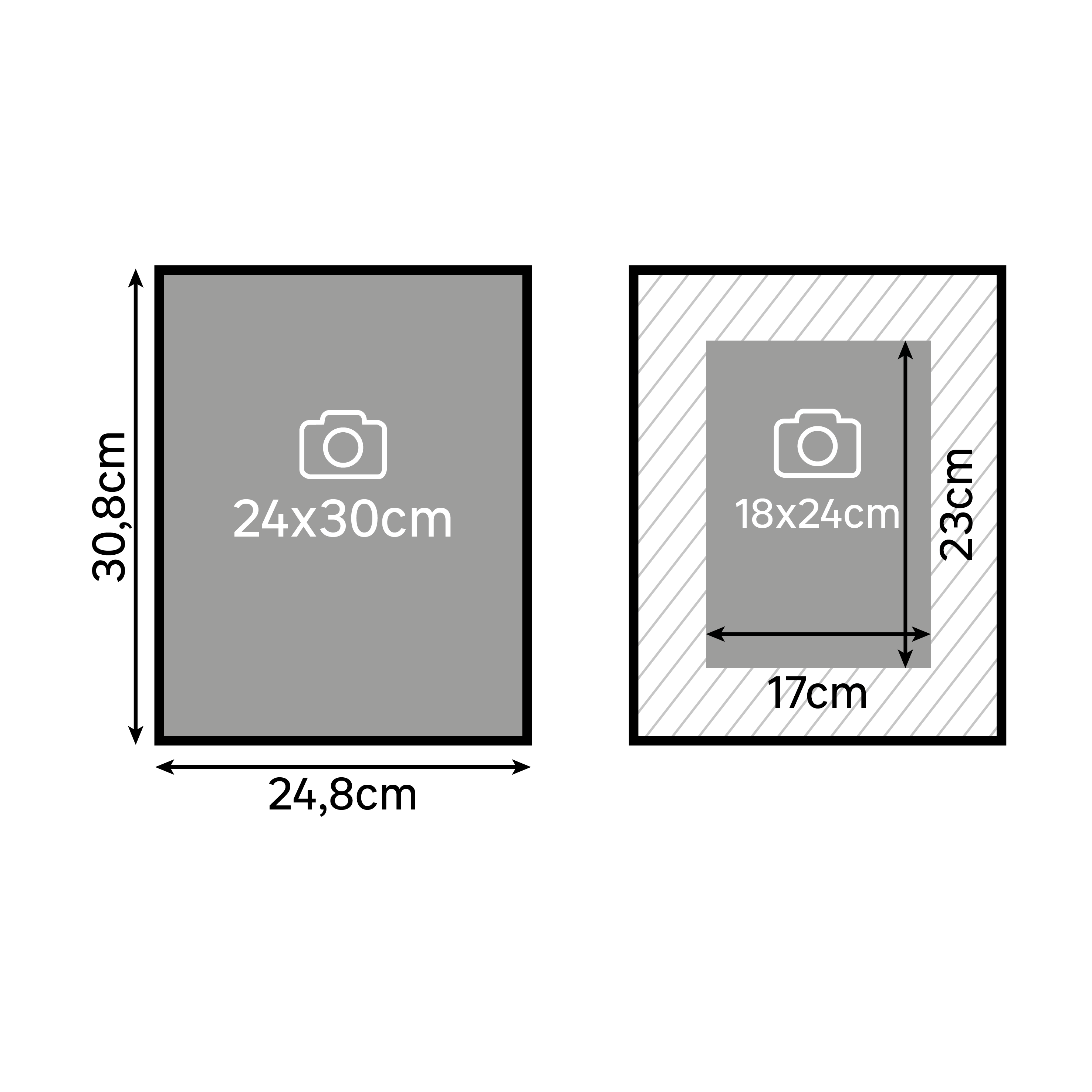 Cadre Glam, 24 x 30 cm, métal doré, INSPIRE - 7