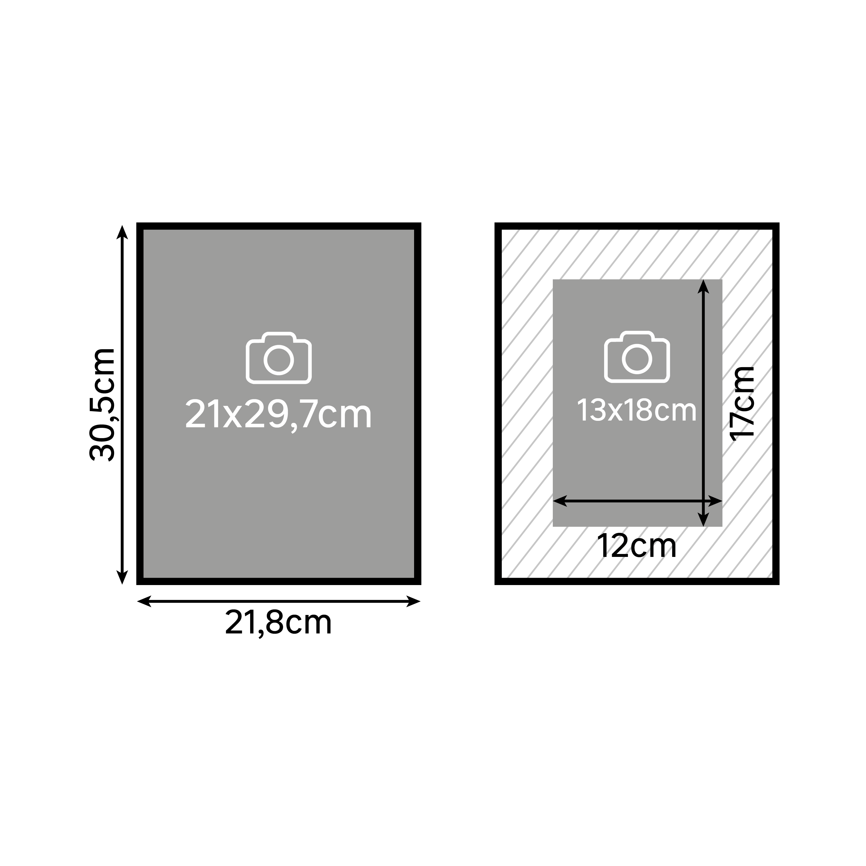 Marco con Passepartout Glam Brass oro INSPIRE 21x29.7cm - 5