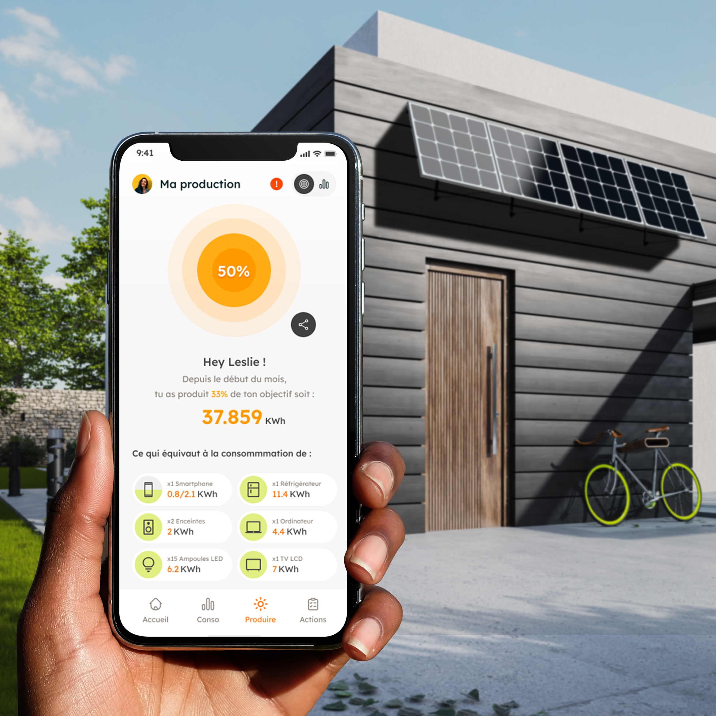 Panneau solaire Beem Energy, kit d'extension 420W, installation au mur - 5