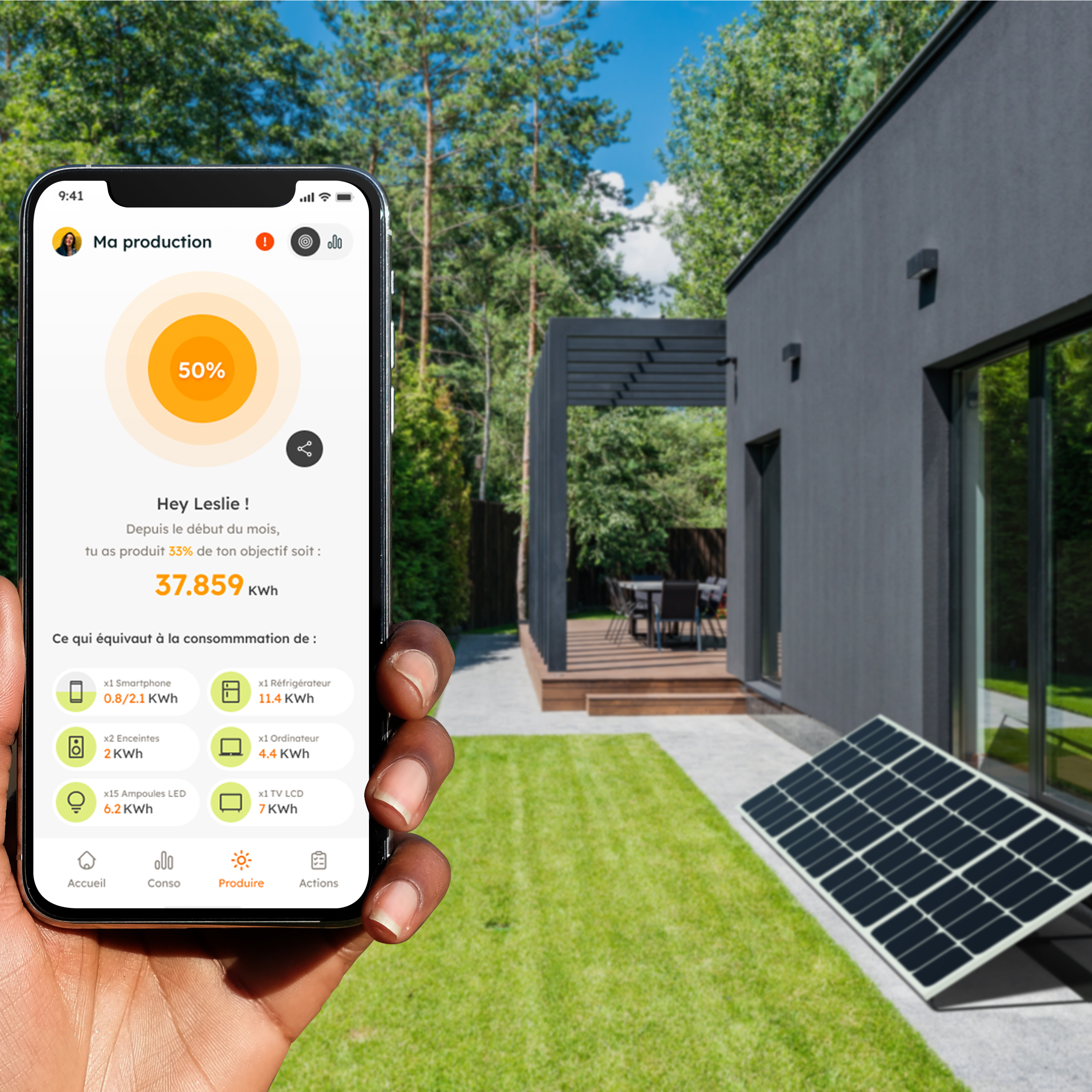 Panneau solaire Beem Energy, kit d'extension 420W, installation au sol - 5