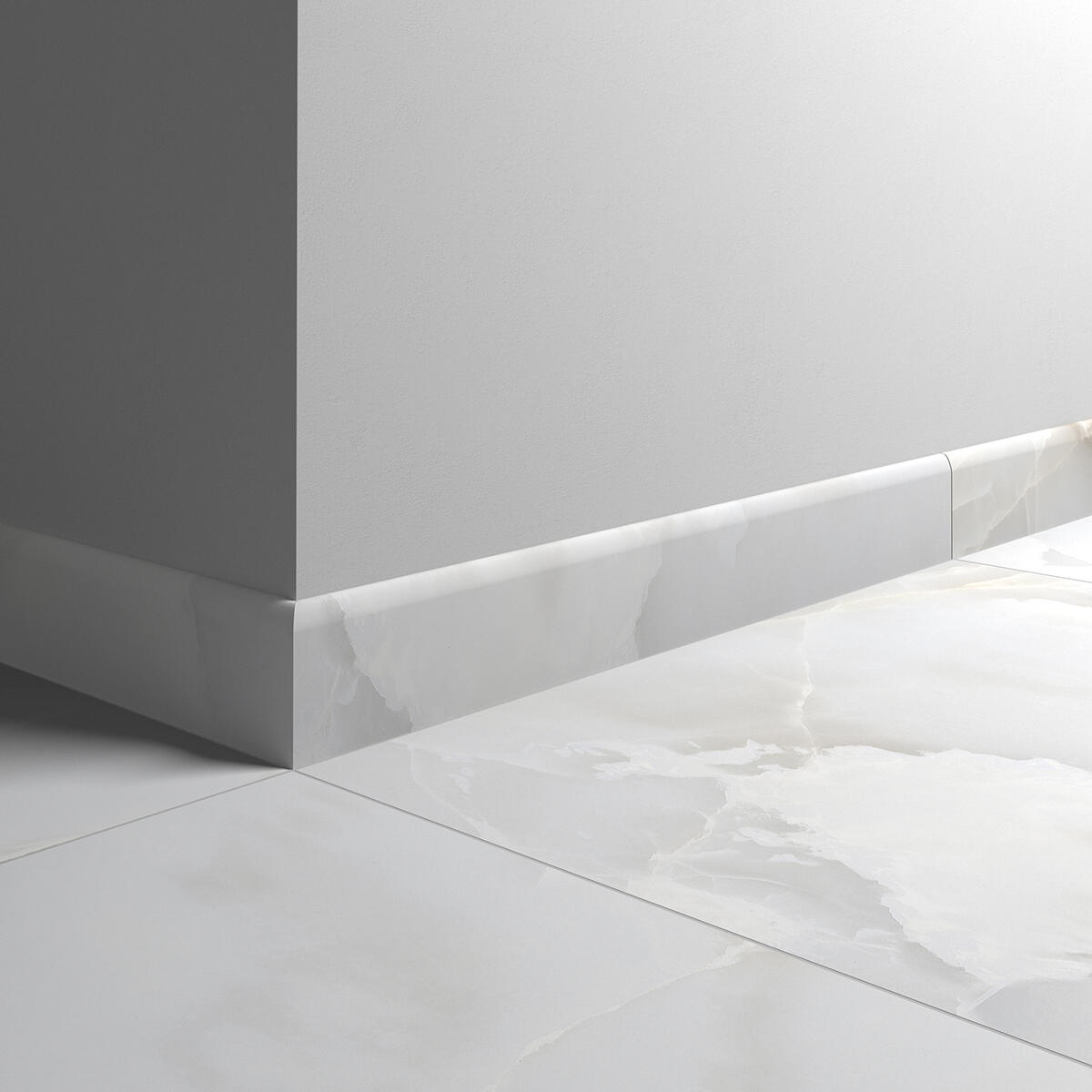 Lot de 4 plinthes Akoya, blanc, l. 7.5 x L. 60 cm - 3
