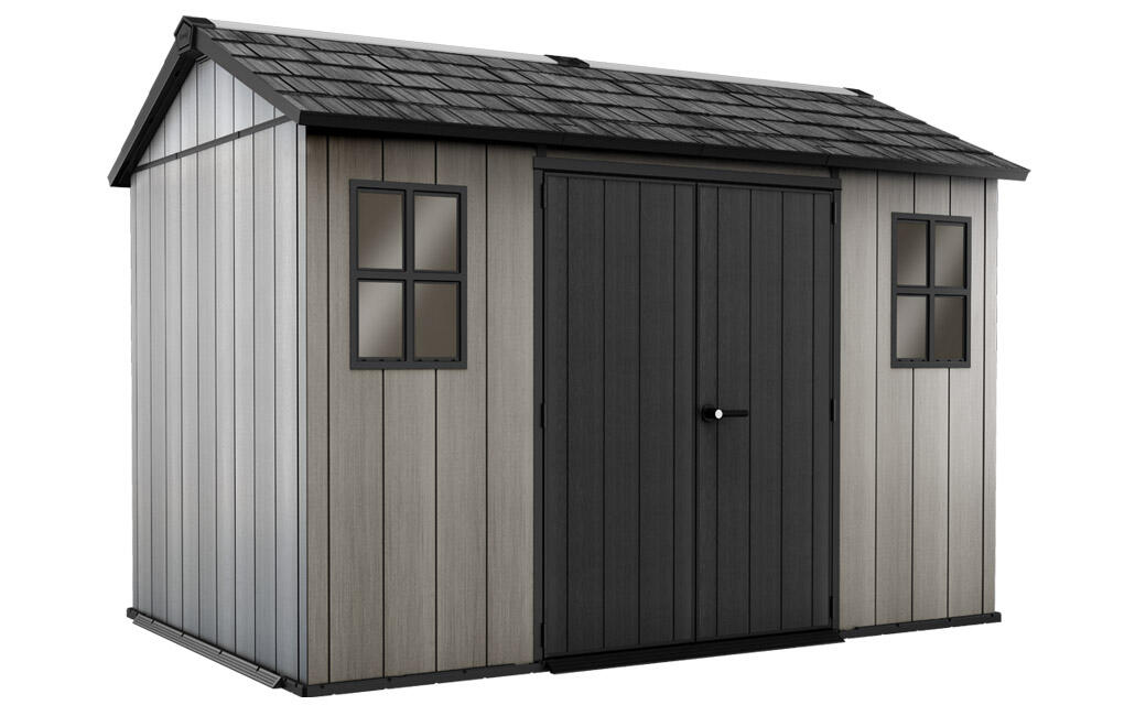Caseta de resina oakland 11x7,5 de 350x242x229 cm y 6,51 m²