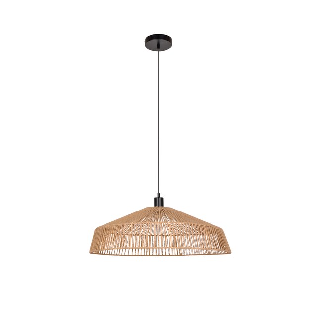 Lámpara de techo colgante de papel negra 1 luz E27 Mikona INSPIRE 58 cm