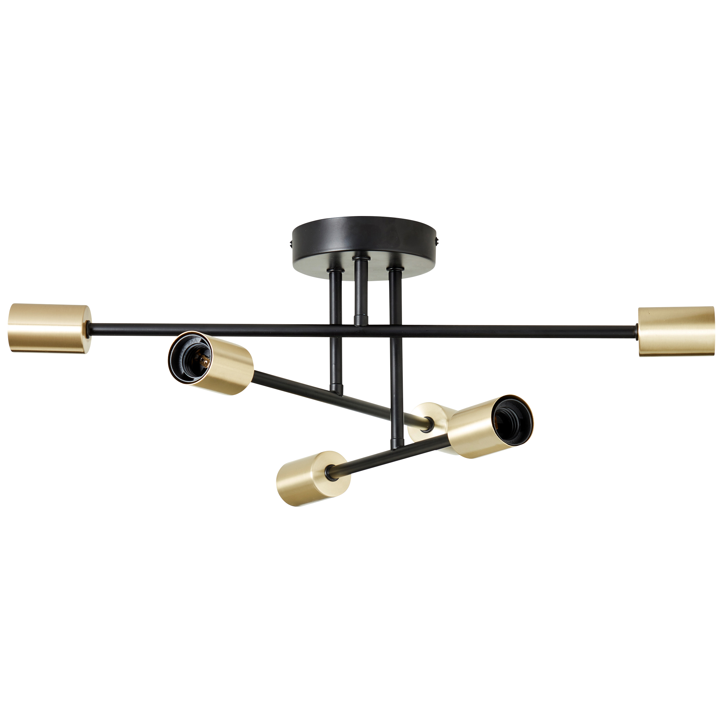 Lampa sufitowa Lina czarno-złota 6 x E27 Inspire - 13