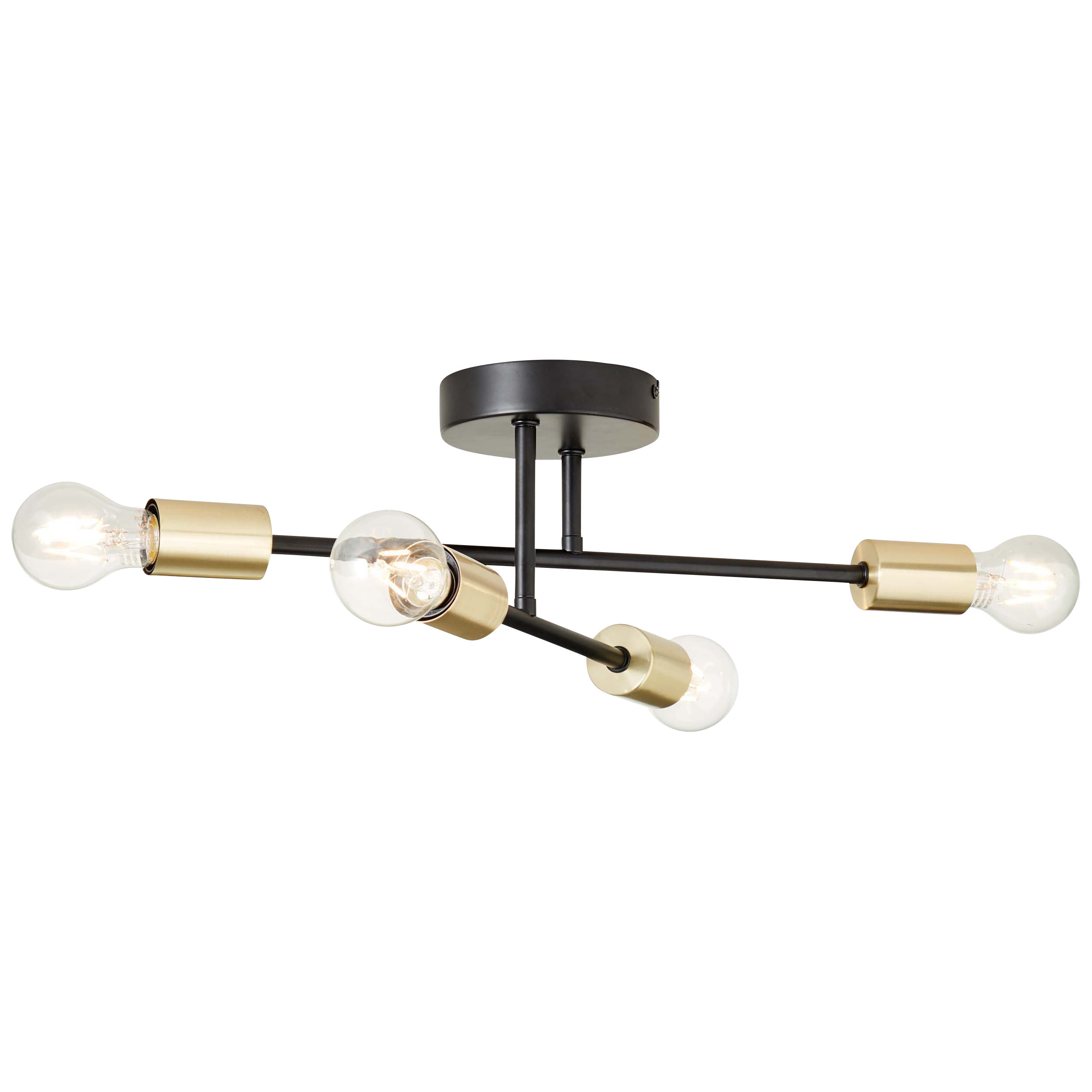 Lampa sufitowa Lina czarno-złota 4 x E27 Inspire - 16