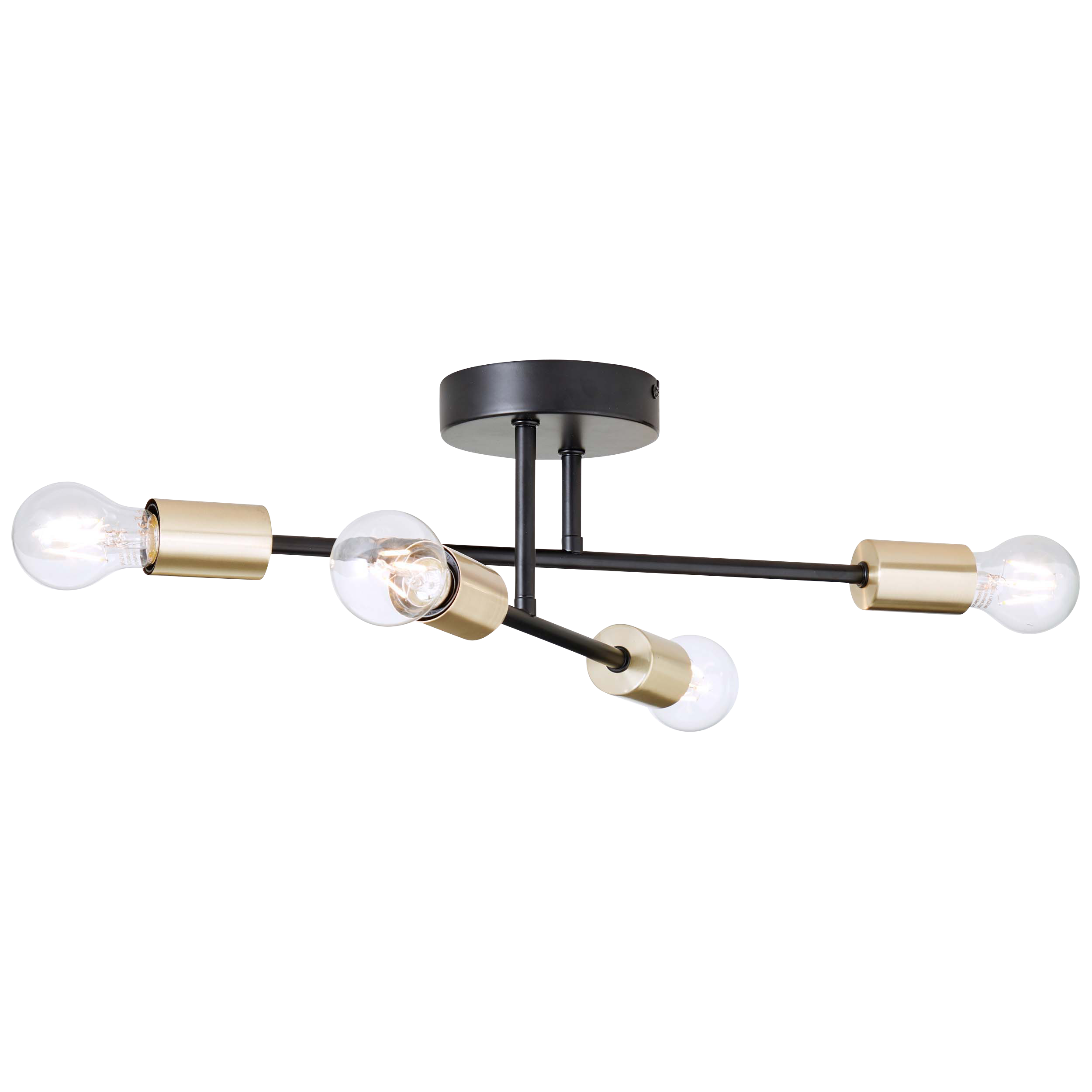 Lampa sufitowa Lina czarno-złota 4 x E27 Inspire - 15