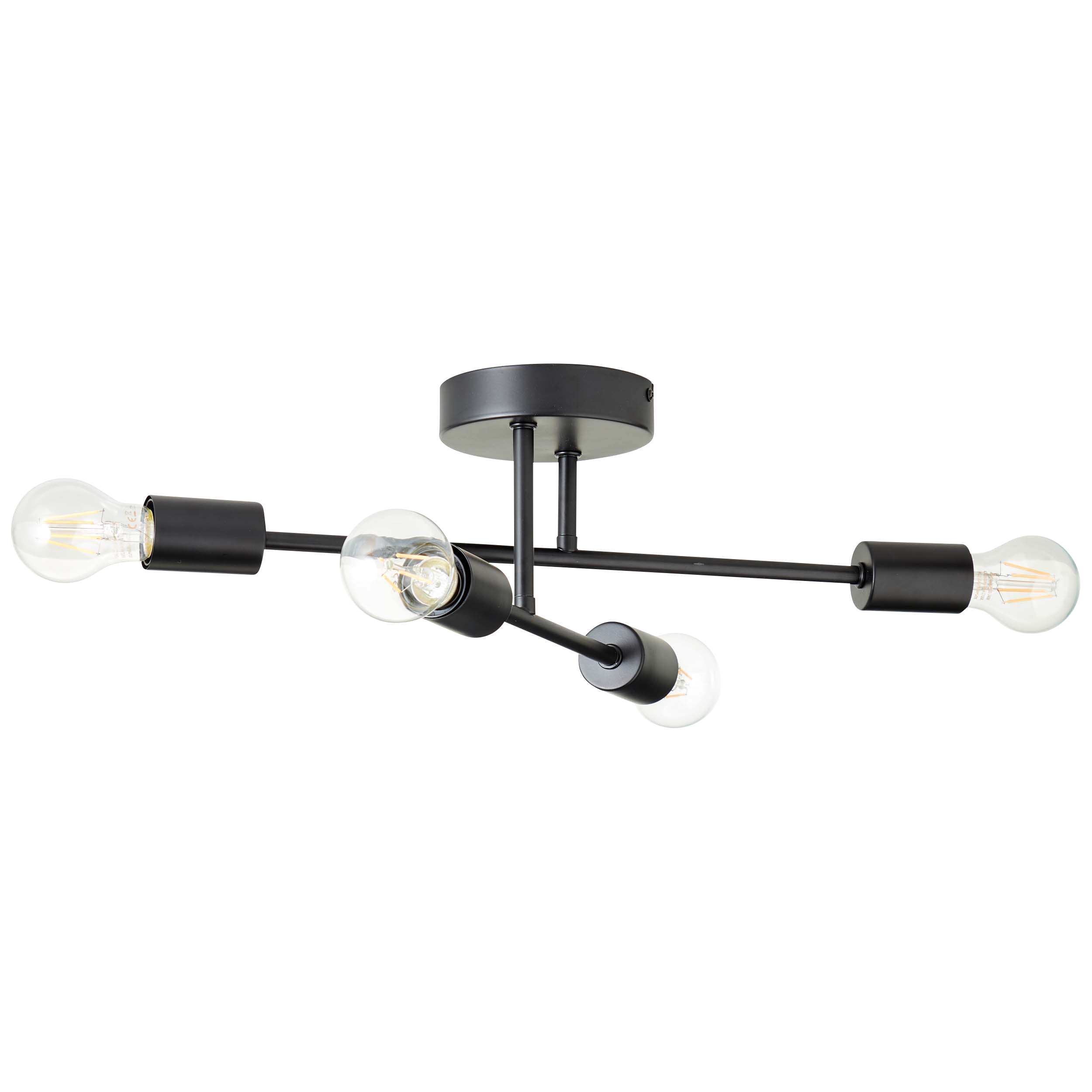 Lampa sufitowa Lina czarna 4 x E27 Inspire - 2