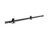 Sistema scorrevole Loft in alluminio nero verniciato per anta in metallo e legno, L 186 x H 3.5 cm