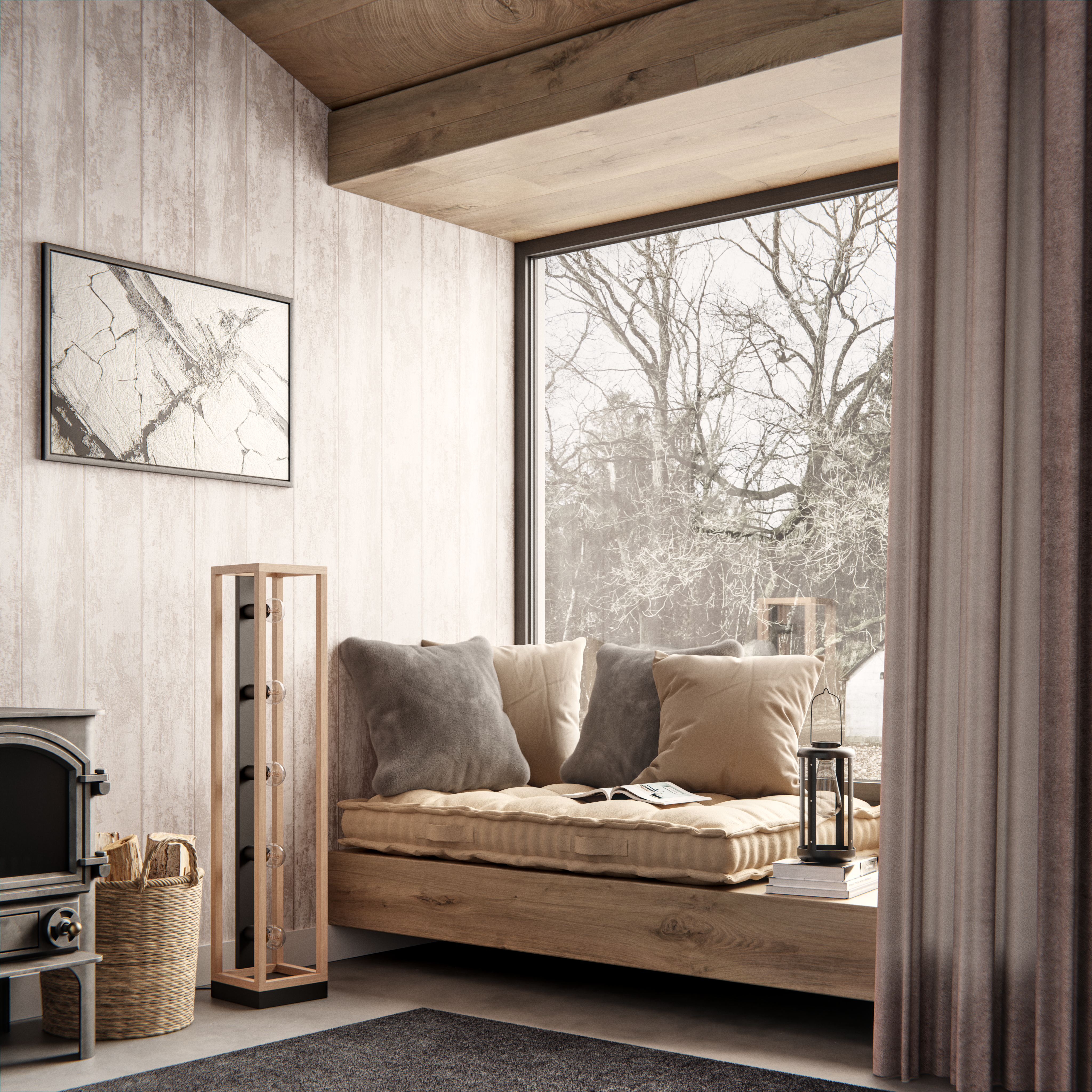 Almofada de chão INSPIRE LUCK 80X120X15CM TRENCH 5 - 24