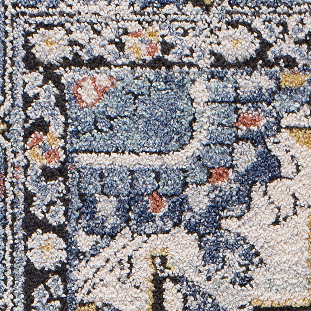 Alfombra polipropileno Mabel Medallón 160x230cm pelo corto  oriental gris - 4