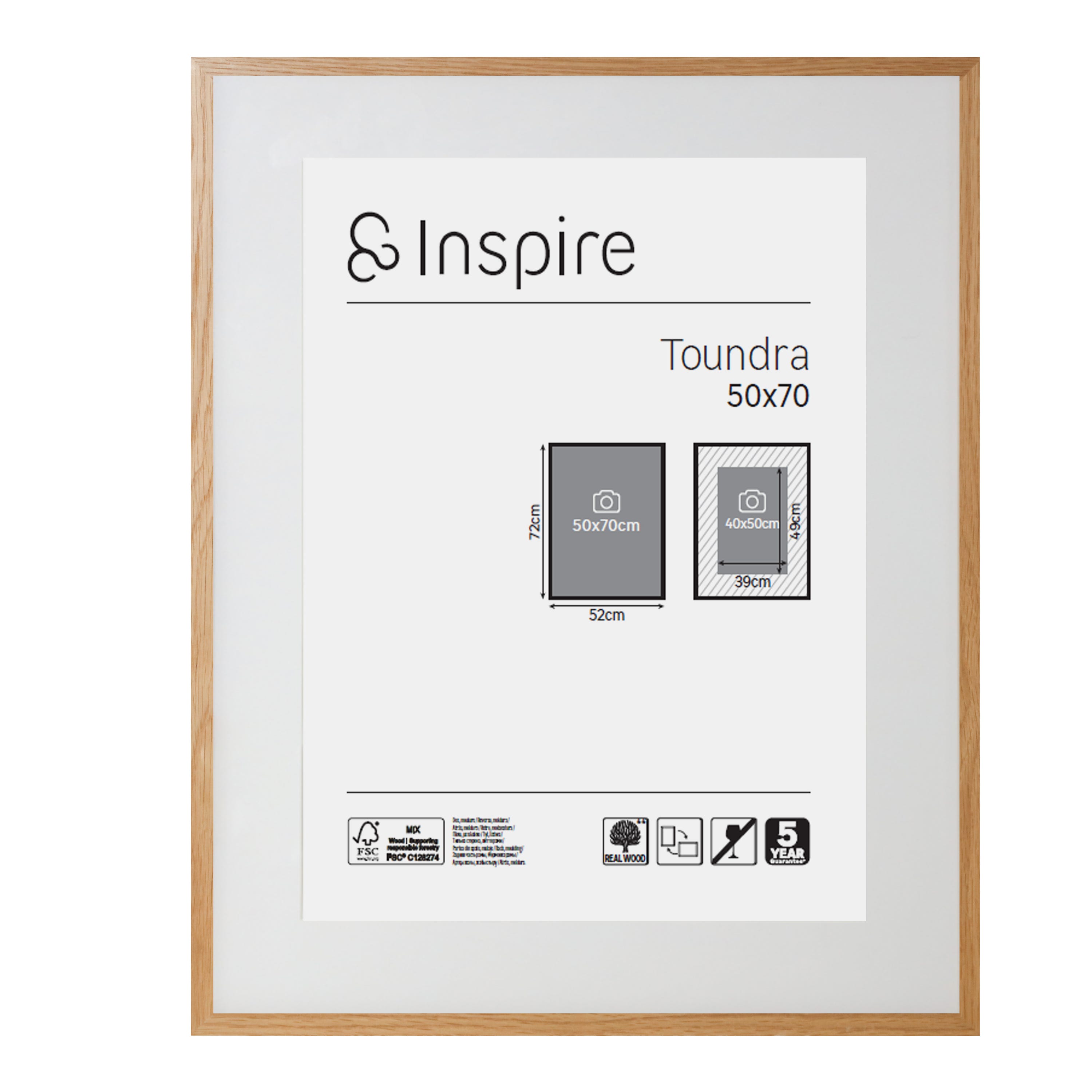 Cornice Per Poster Formato A2, 41,9 X 59,4 Cm, In Legno Naturale Cornice Per Poster Formato A2, 41,9 X 59,4 Cm, In Legno Naturale