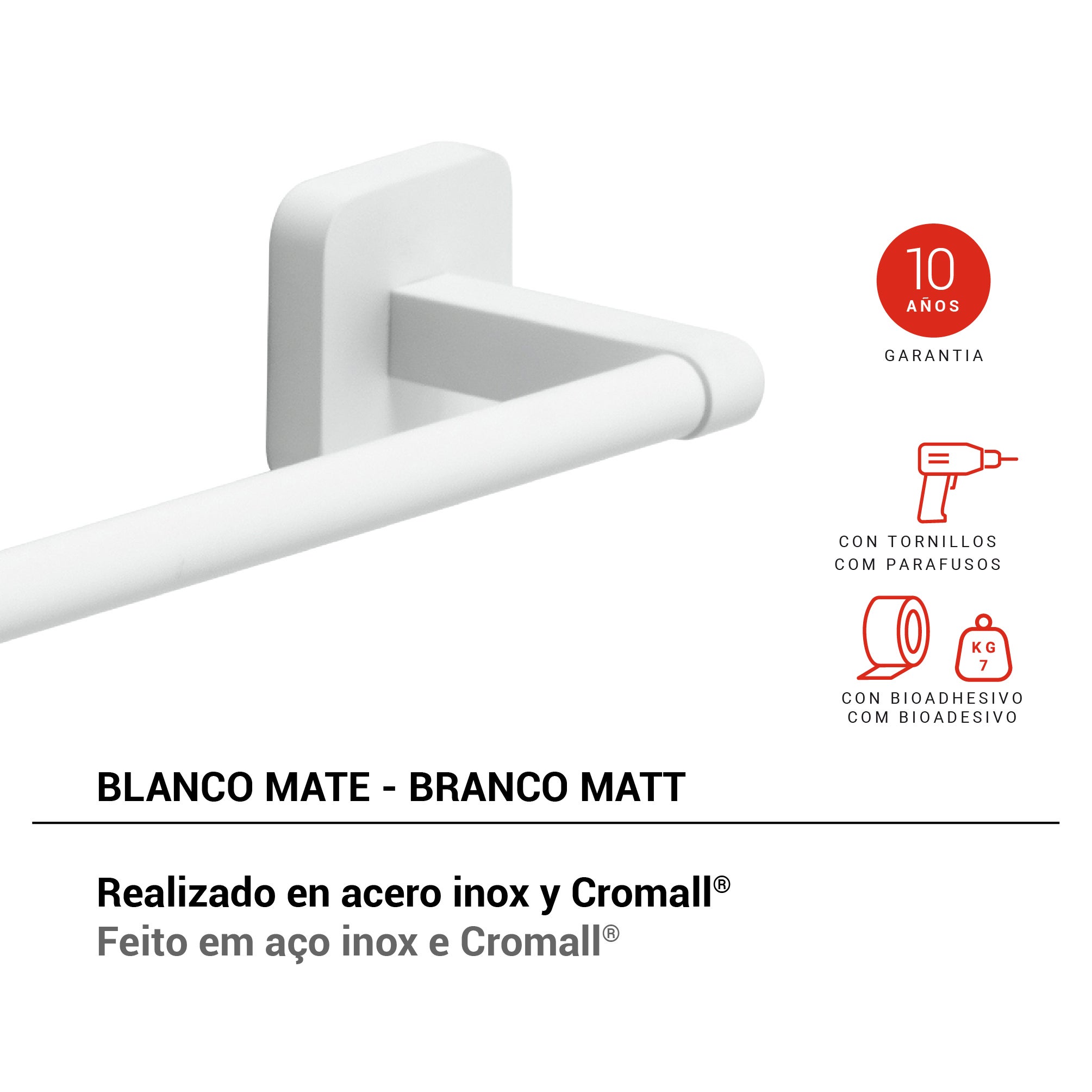 Toallero   Tonga  barnizado 60x4.7 cm - 4