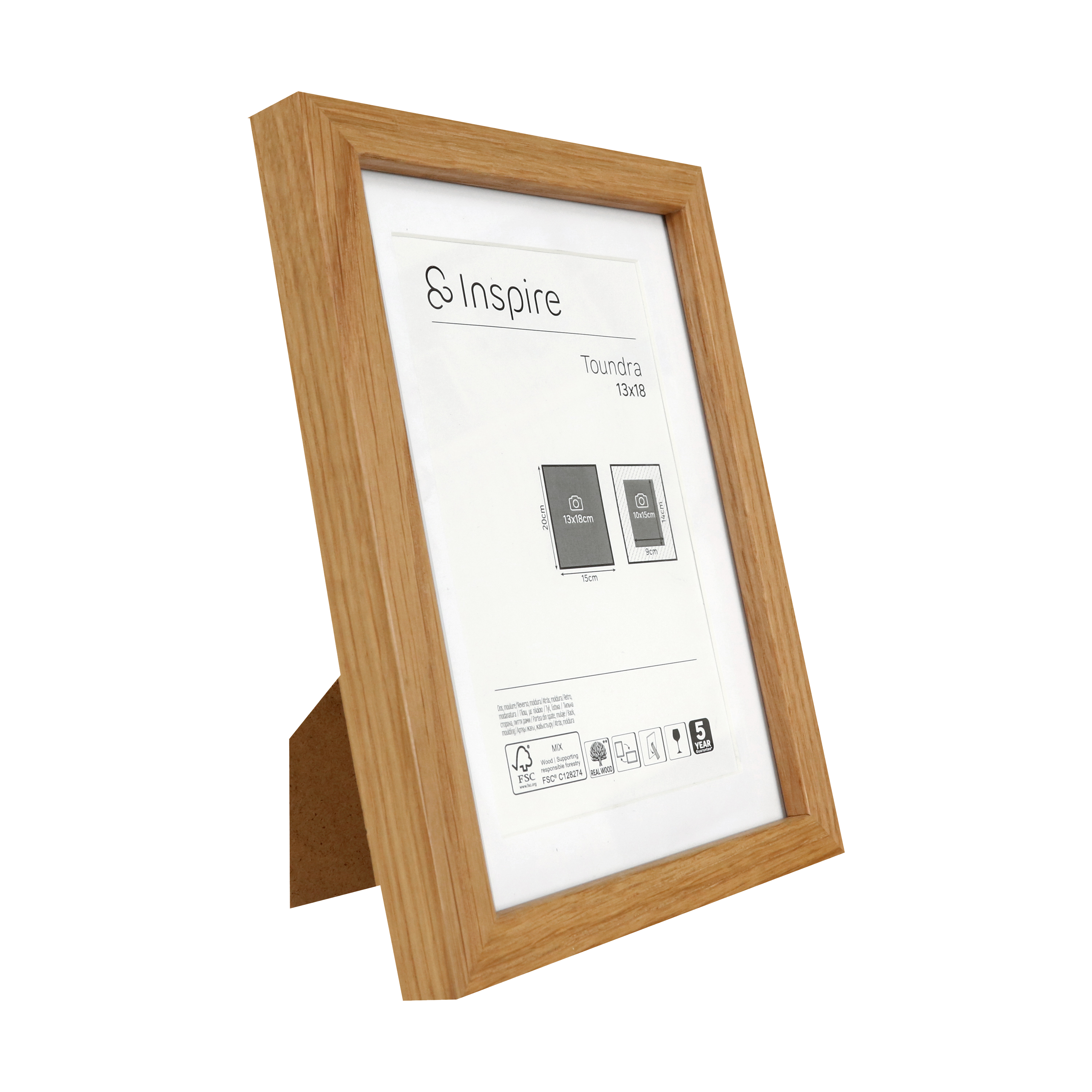 Cadre Toundra, 13 x 18 cm, bois naturel, INSPIRE - 3