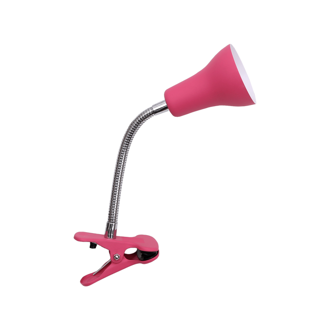 Lampka biurkowa Klips Salta różowa GU10 Inspire
