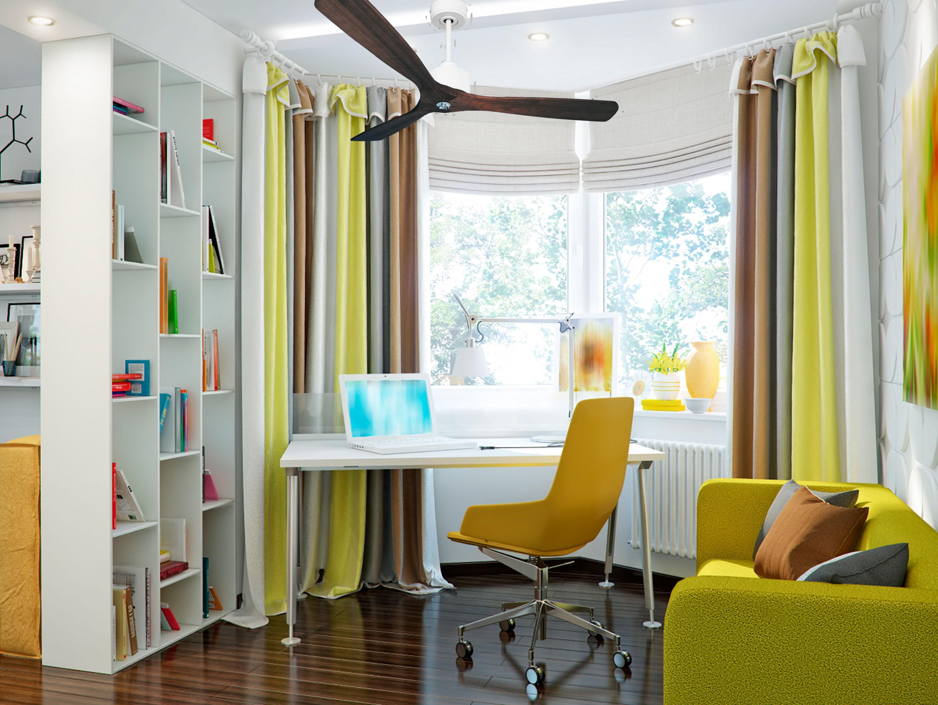 Ventilador de techo con luz motor dc zafiro d166 04 22 18 purline blanco 166 cm