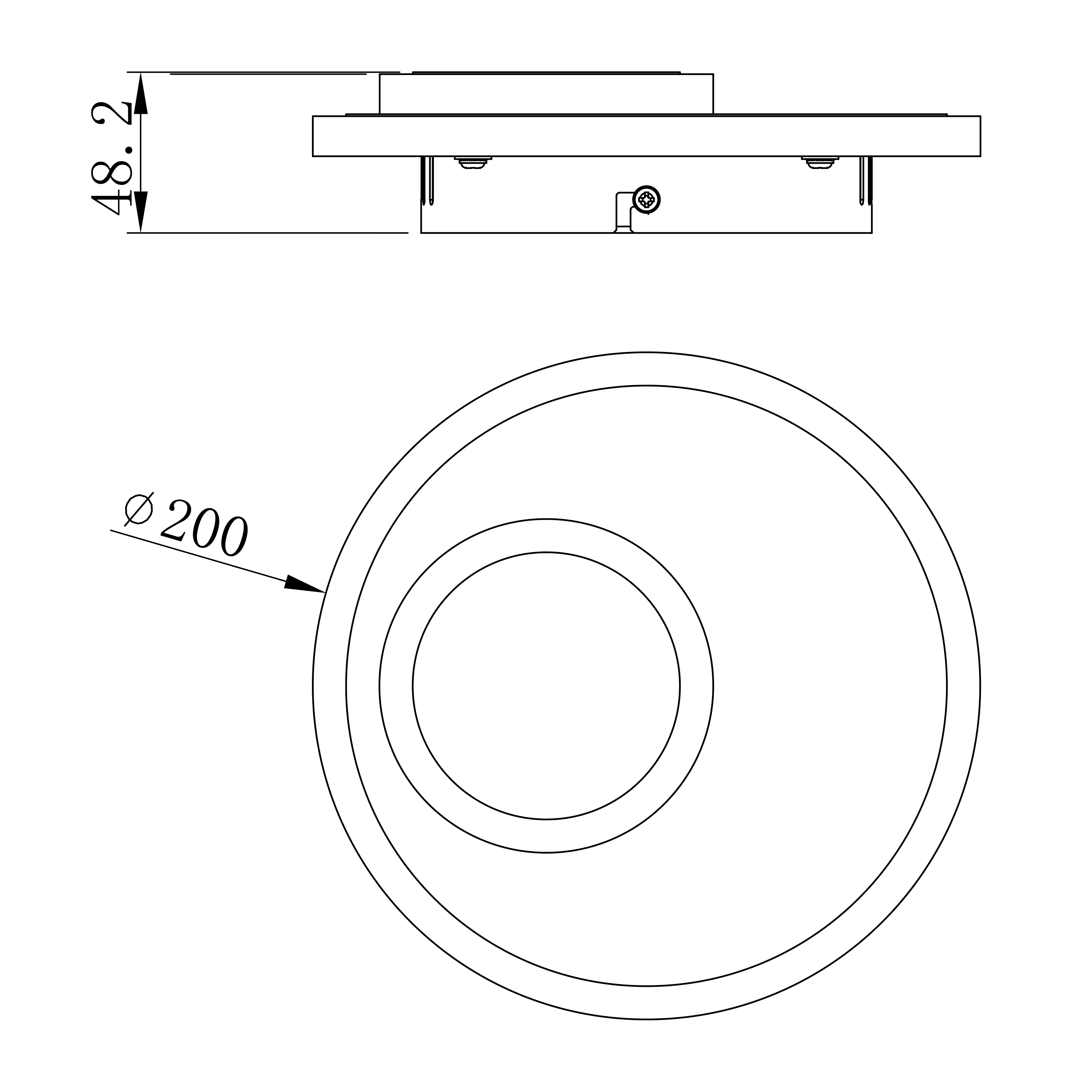 Applique murale LED ronde métal blanc 980 lumens, INSPIRE Kenshi - 8